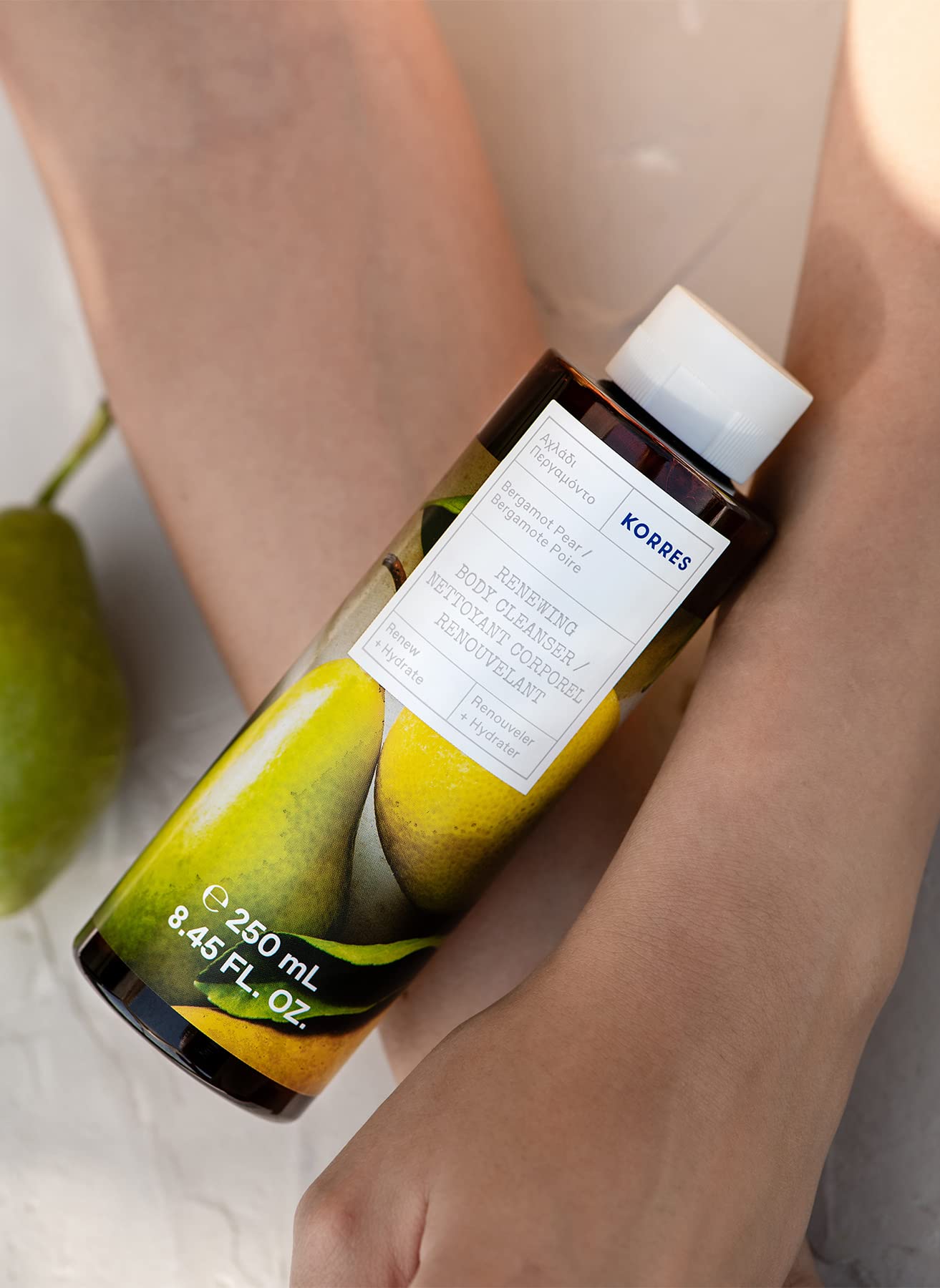 KORRES Renewing Body Cleanser, Bergamot Pear, 8.45 fl. Oz.