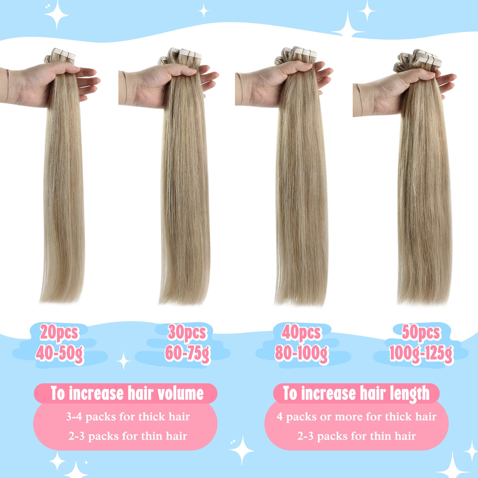 Sunny Tape In Hair Extensions Human Hair Brown Hair Extensions Tape In Chocolate Brown Tape In Hair Extensions For Women 4 Brown
