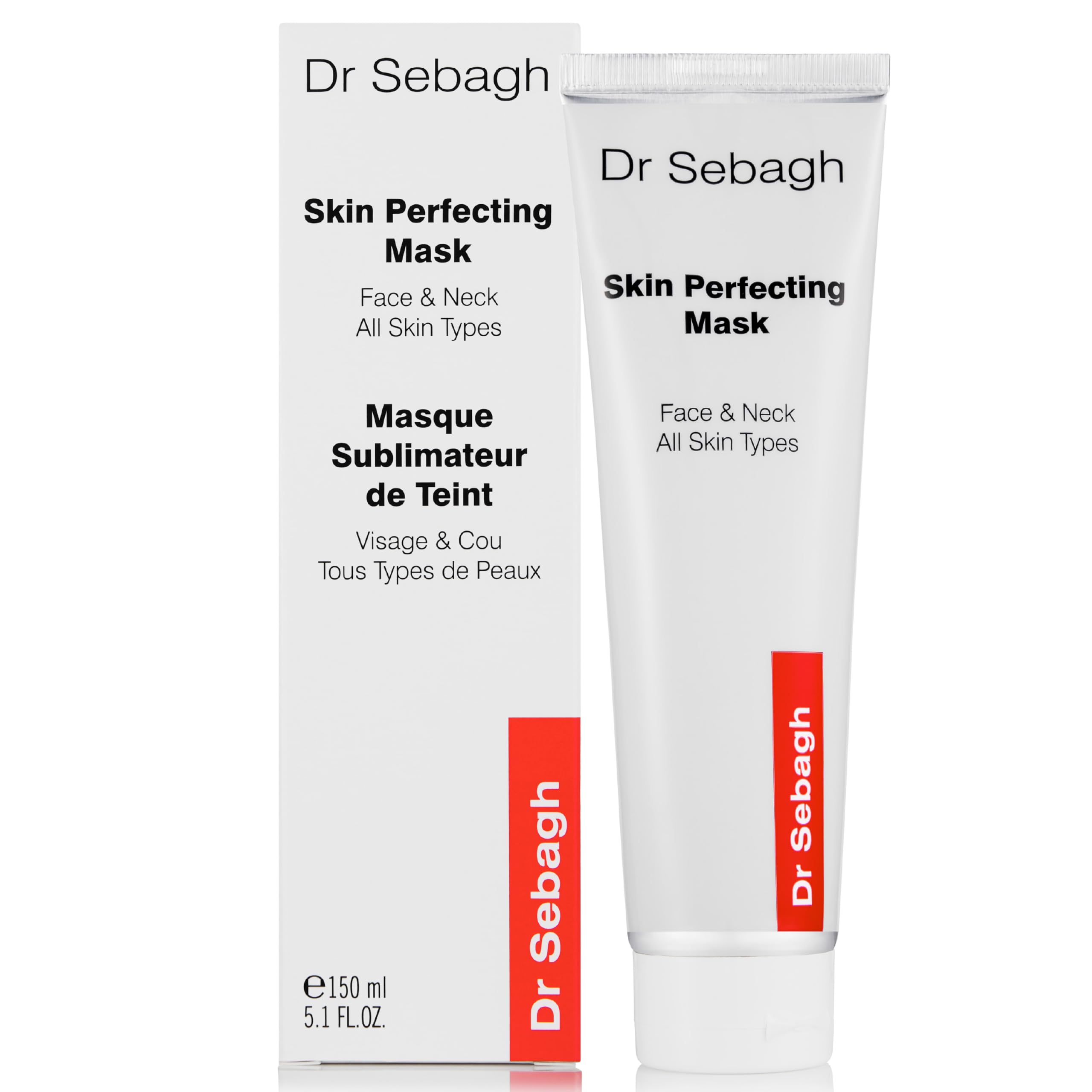 Dr Sebagh Skin Perfecting Mask (5.1 fl oz) Purifying Clay Skin Care Face Mask for Clogged Pores & Excess Oil  Deep Cleansing S