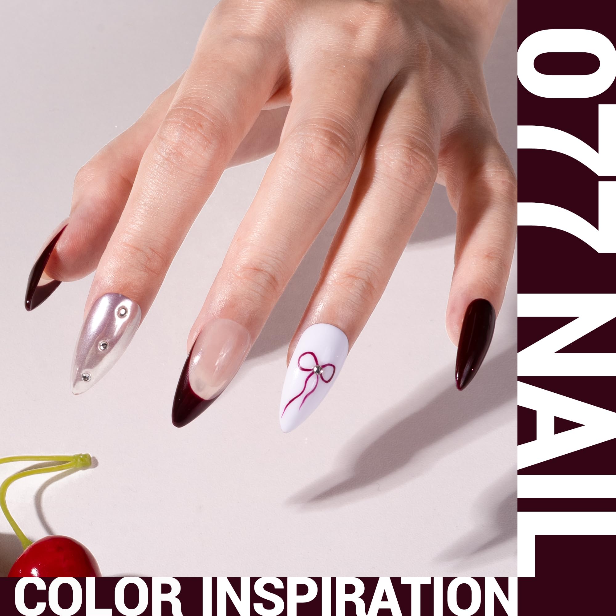 Melodysusie Thick Gel Nail Polish,15Ml Dark Red Brown Color Nails Soak Off Uv Led Gel Polish Gift For Women Nail Art Manicure Sa
