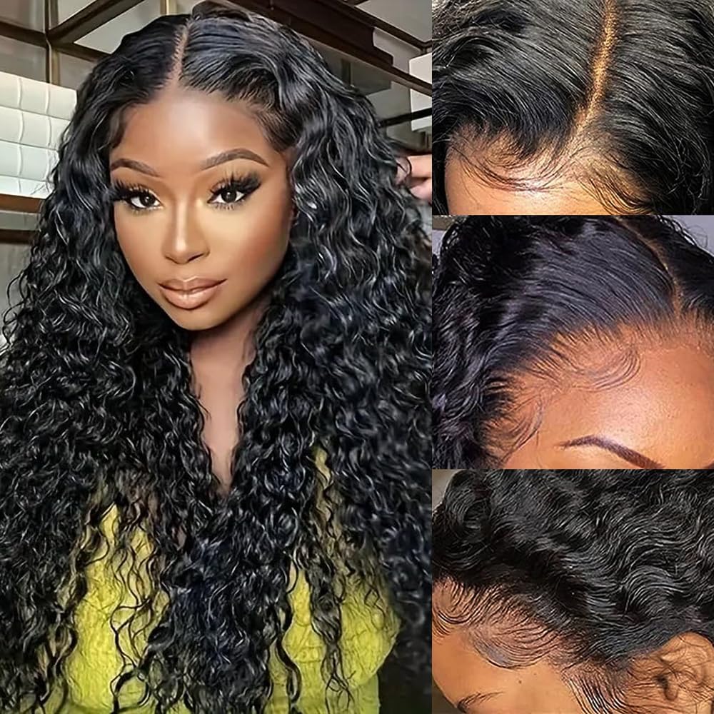 Water Wave Lace Front Wigs Human Hair Hd Wet And Wavy Lace Front Wigs Human Hair Glueless Water Wave Human Hair Wig For Black Wo