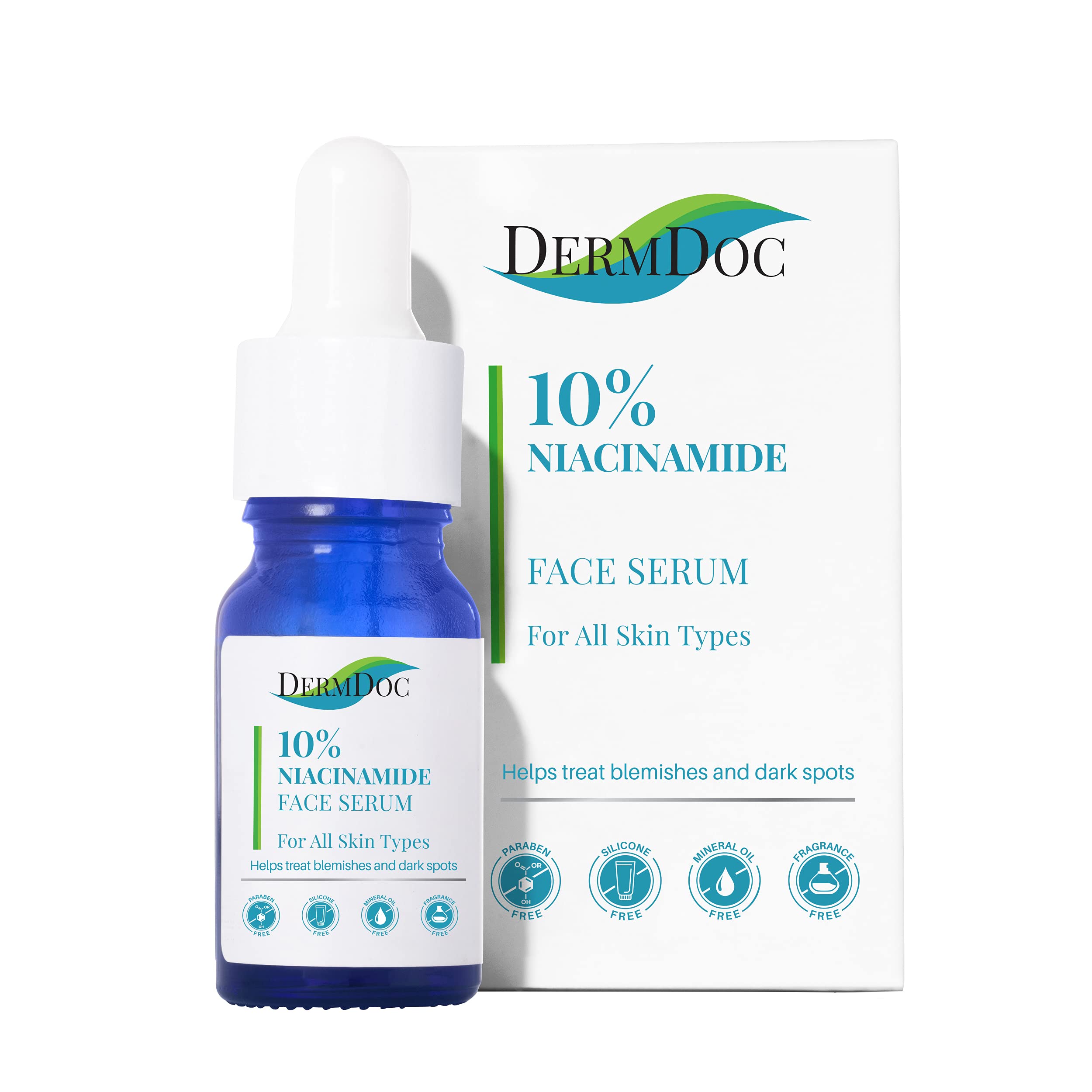 Dermdoc 10% Niacinamide Face Serum, 15 Ml | Improves Skin Barrier Function & Skin Radiance, Helps Reduce Blemishes & Dark Spots 