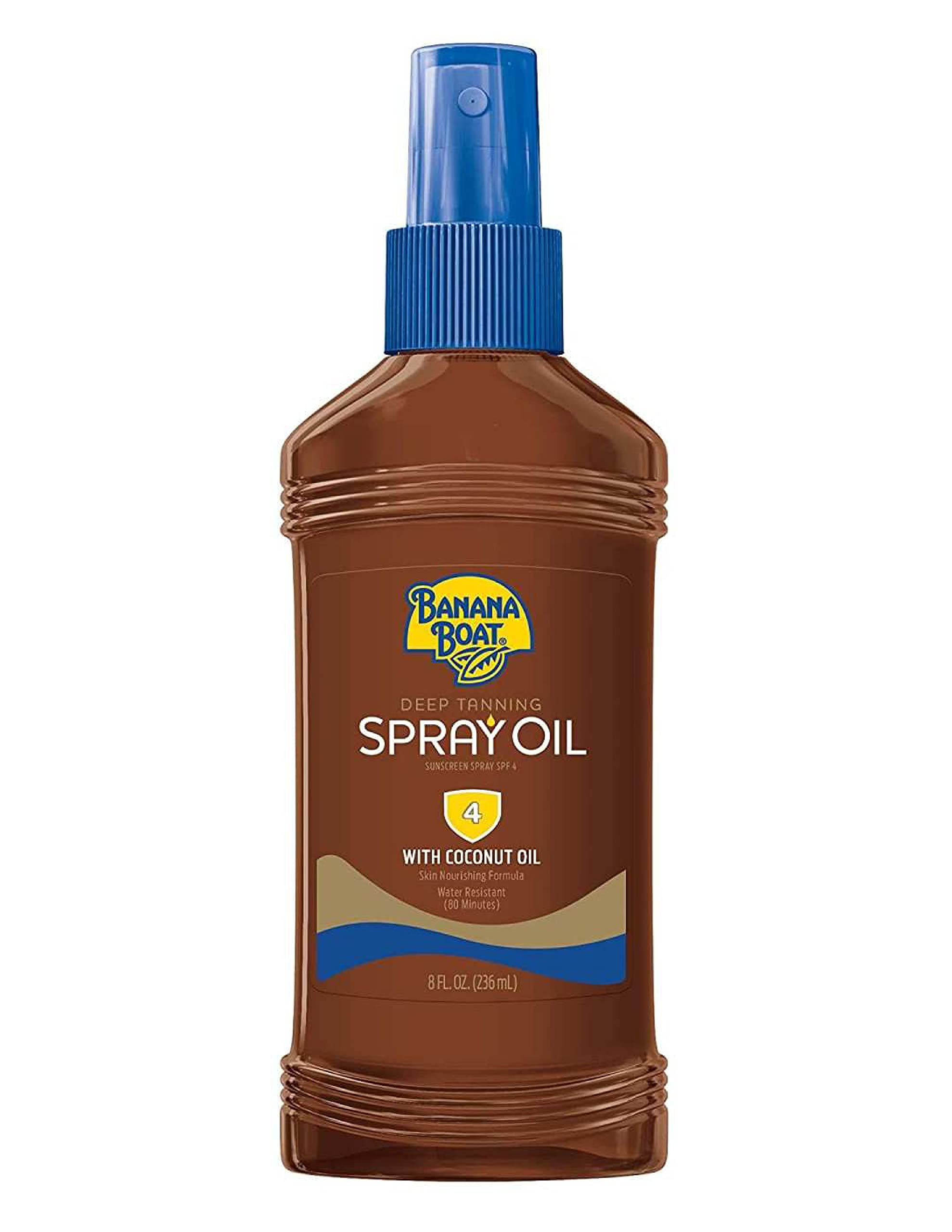 Banana Boat Dark Tanning Oil Spray Spf 4, 8 Oz