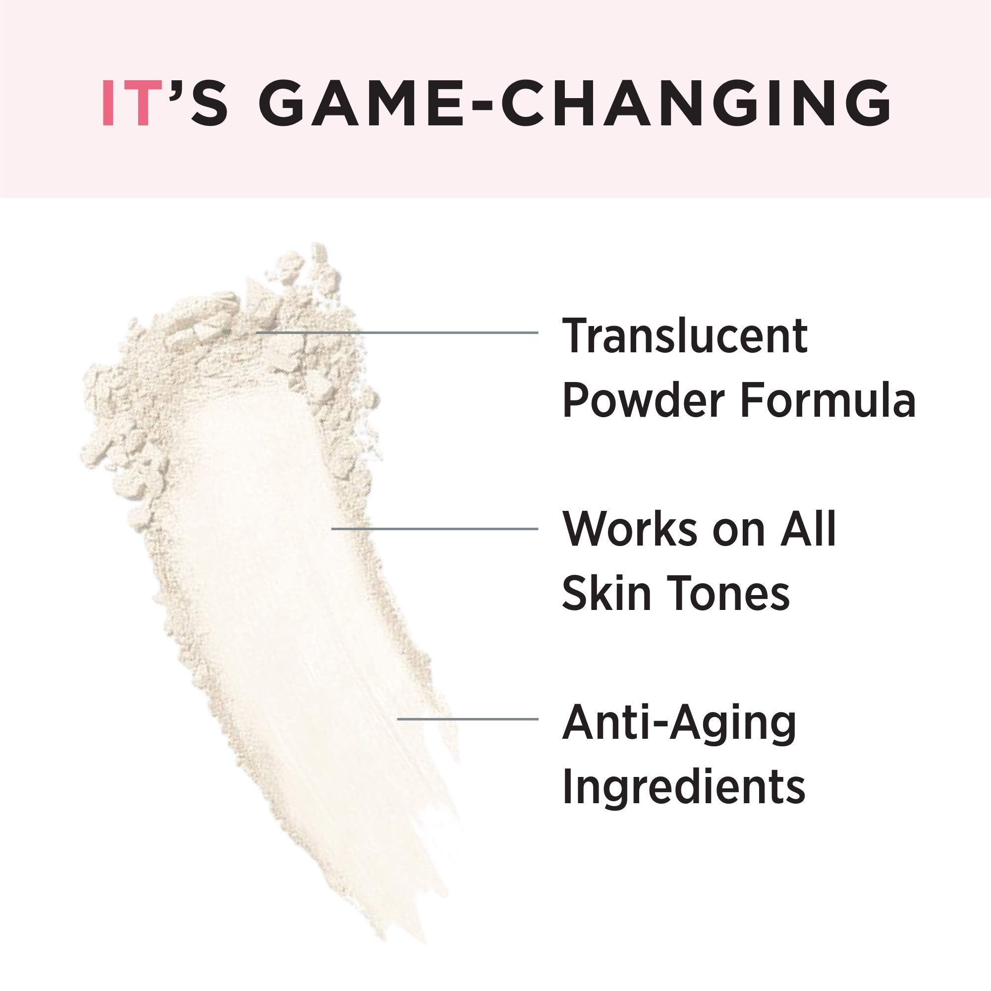 IT Cosmetics Bye Bye Pores - Poreless Finish Loose Setting Powder Makeup - Translucent Blurring Powder for All Skin Tones - Face