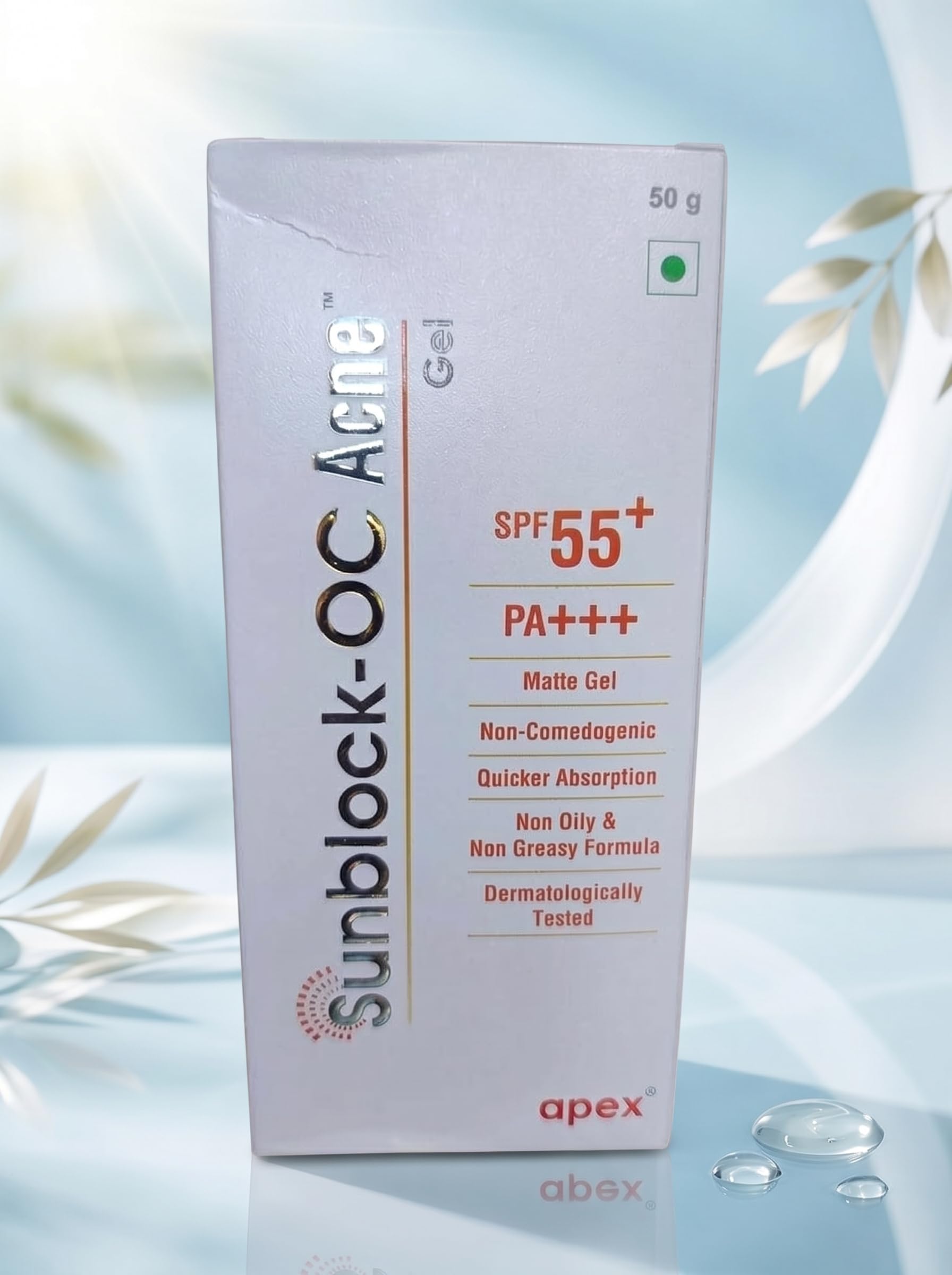 Sunblock oc Oil Control Sunscreen Spf 55 PA+++ Matte Gel (50g)