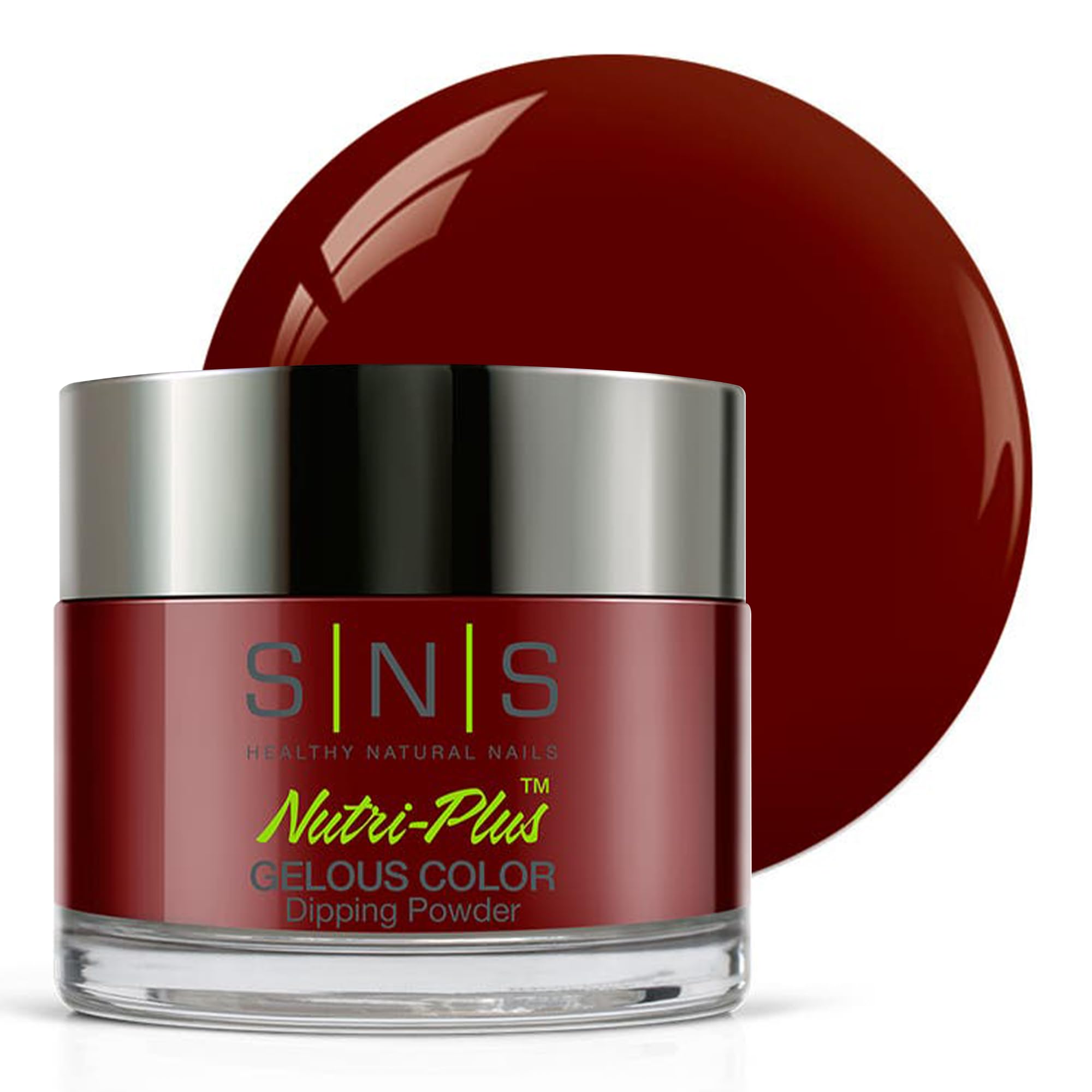 SNS Nail Dip Powder, Gelous Color Dipping Powder  Angola Rock Candy (Brown/Maroon, Cream)  LongLasting Dip Nail Color Lasts 1