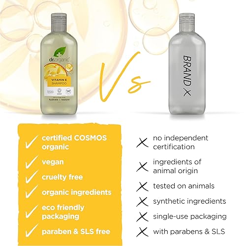Organic Doctor Organic Vitamin E Shampoo, 9 floz