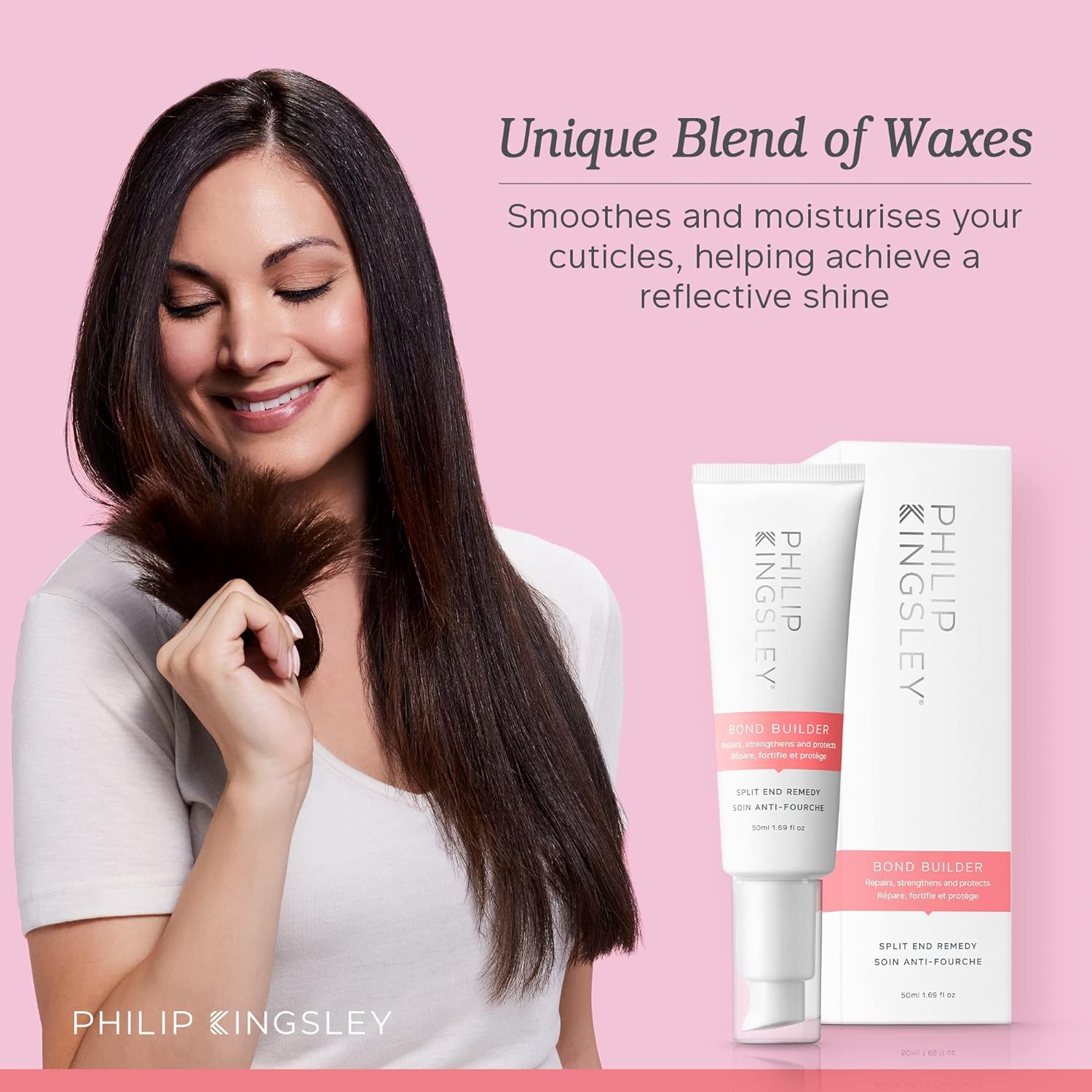 PHILIP KINGSLEY | Bond Builder Split End Remedy | Repairs and Seals Split Ends | Treatment for Damaged Hair | Protects and Stren