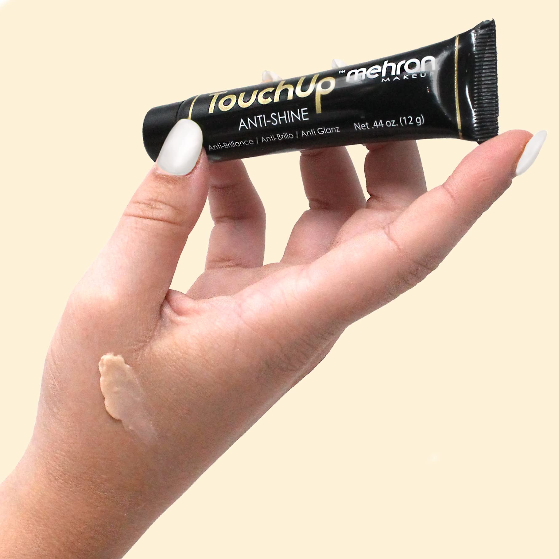 Mehron Makeup Touchup Anti-Shine Gel | Matte Primer Face Makeup | Finishing And Primer Gel (Light Tint)