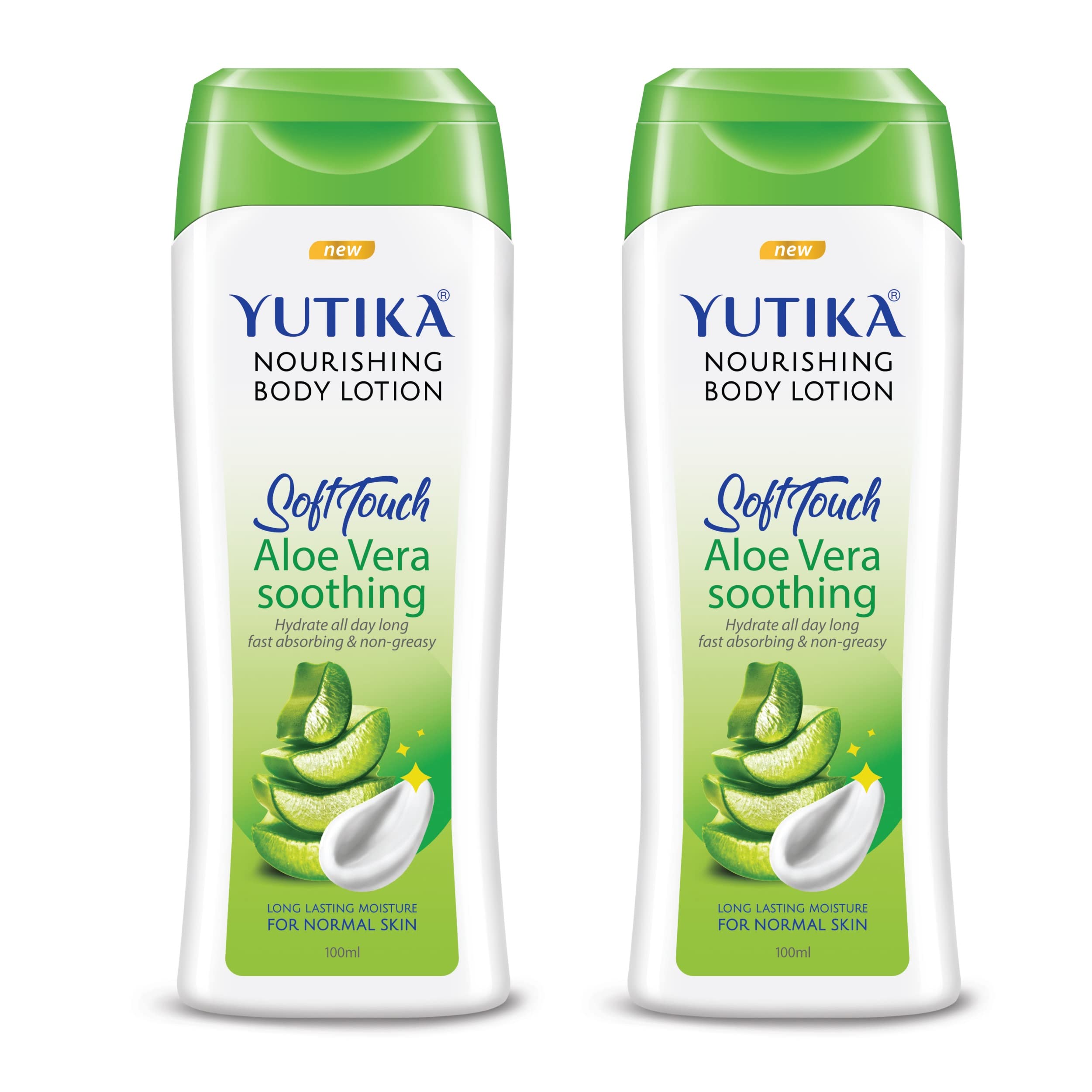 Yutika Aloe Vera Body Lotion For Women 300Ml | Non-Greasy, Non Sticky, Long Lasting Nourishing Body Lotion For Normal And Dry Sk