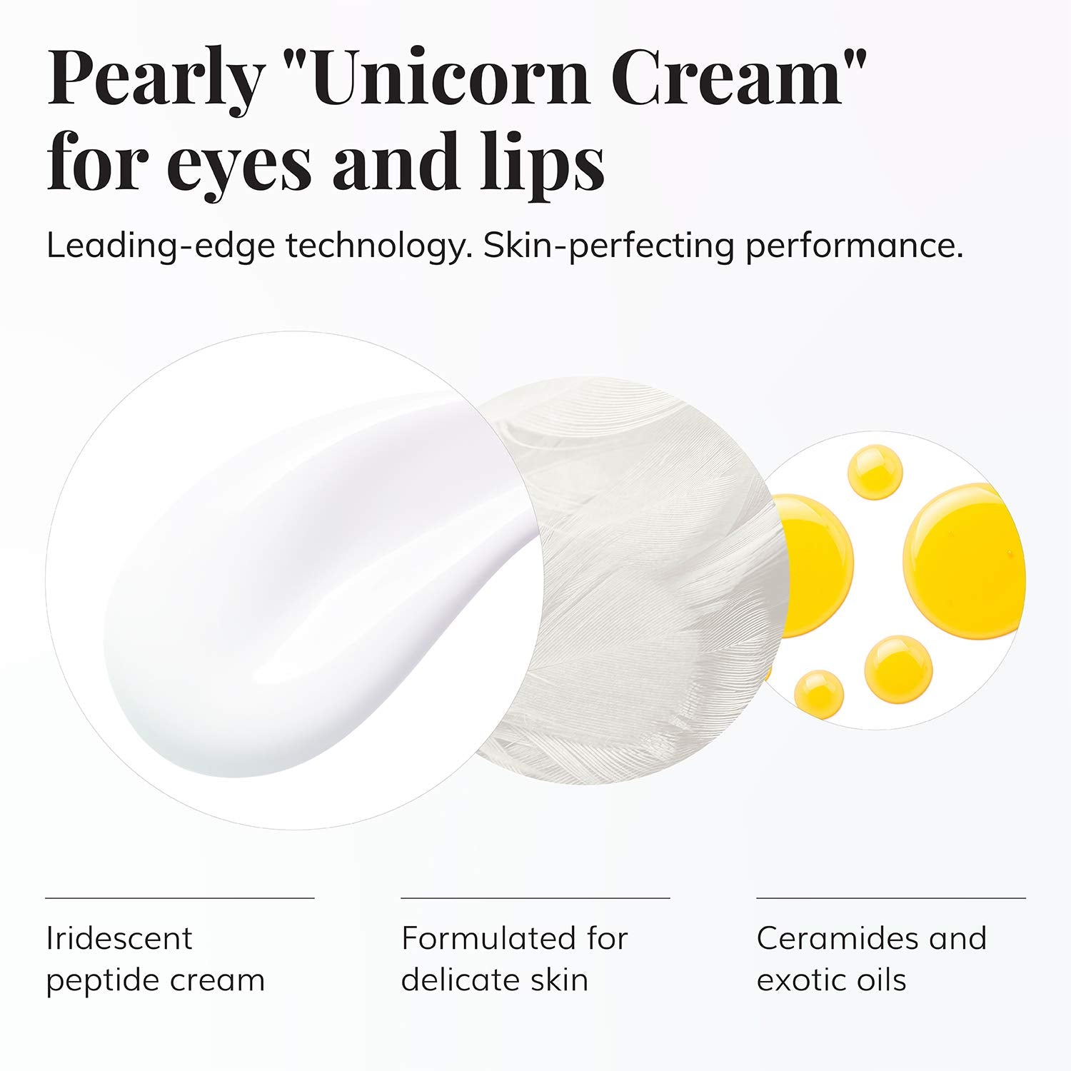 Le Mieux Eye & Lip Cream - Anti Aging Eye and Lip Moisturizer, Peptide-Infused Treatment for Visible Wrinkles & Fine Lines with