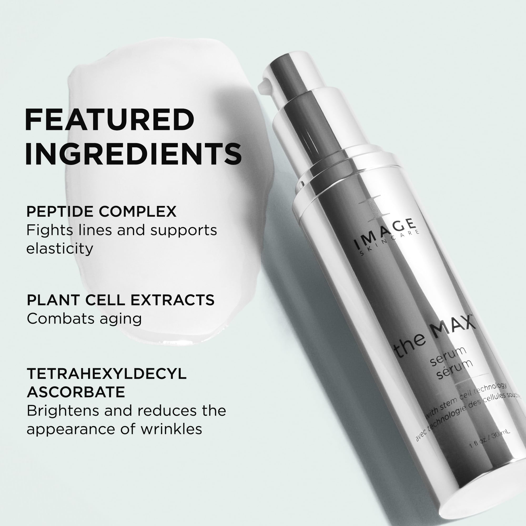 IMAGE Skincare, the MAX Serum, Multi-Peptide Facial Serum to Reduce Appearance of Fine Lines and Wrinkles, 1 fl oz