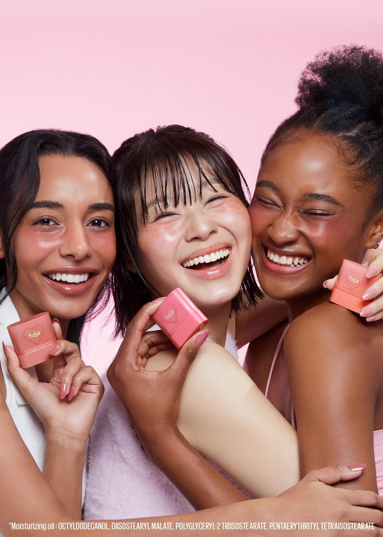 Kaja Dewy Bar - Creamy Multi-Stick Blusher & Lip Balm, Korean Cream Blush Stick For Cheeks And Lips, 45% Moisturizing Oil, Apple