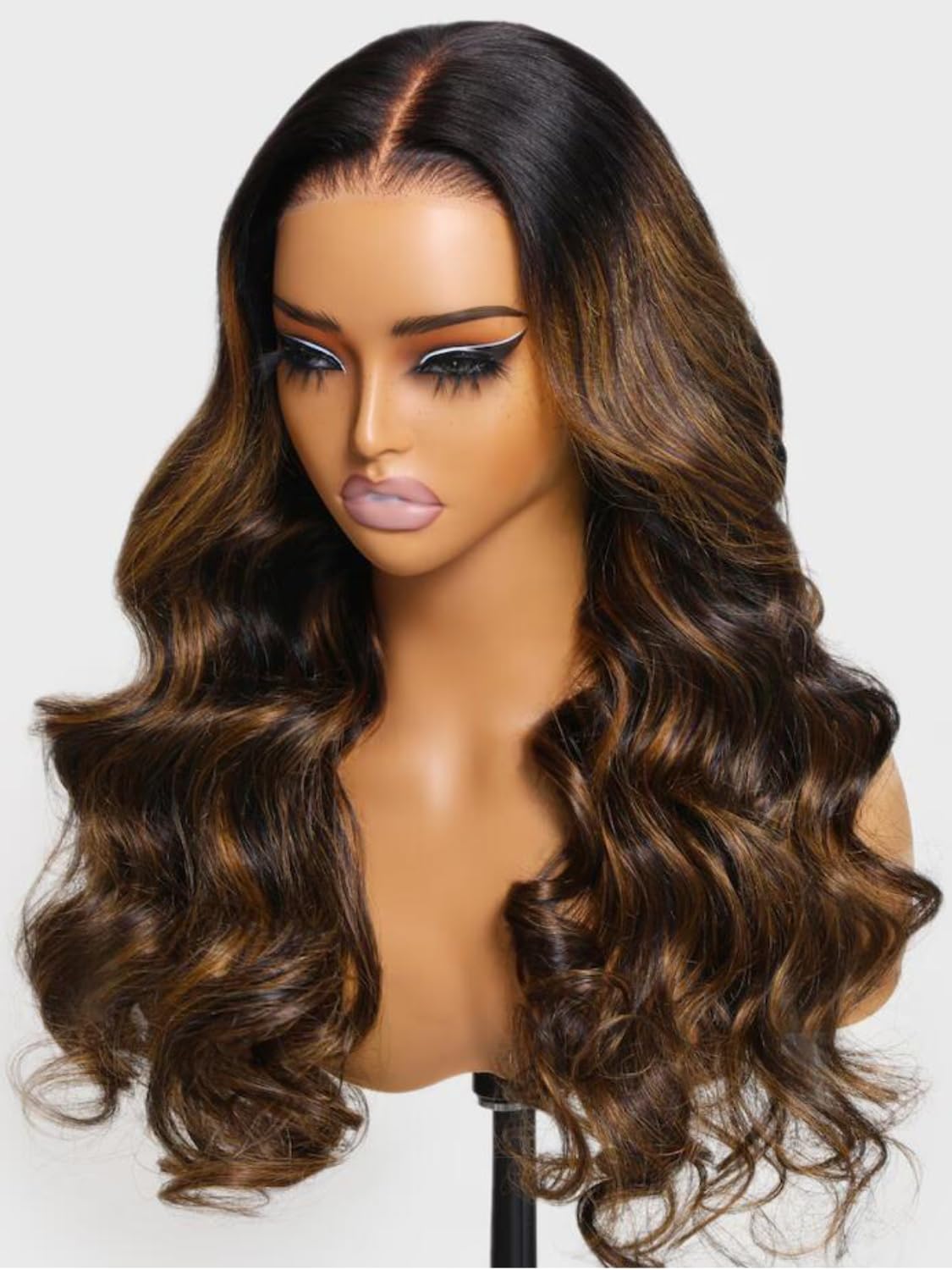 Unice Bye Bye Knots Pre Everything Glueless Wig Balayage Brown 7X5 Lace Front Wigs Human Hair Body Wave Pre Plucked Pre Cut Blea