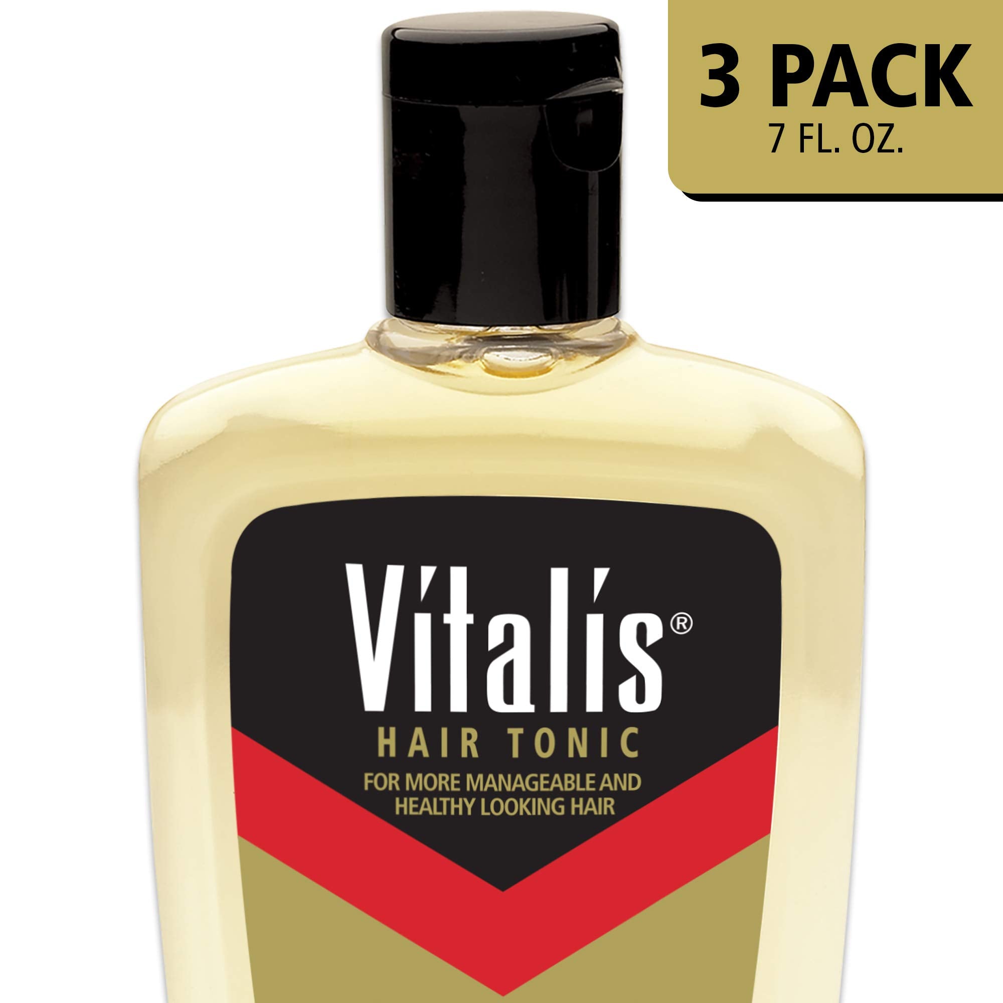 Vitalis Hair Tonic Pack of 3 - 7 Fl Oz Each, Model VT06017V1, Nourishing Formula for Healthy Hair