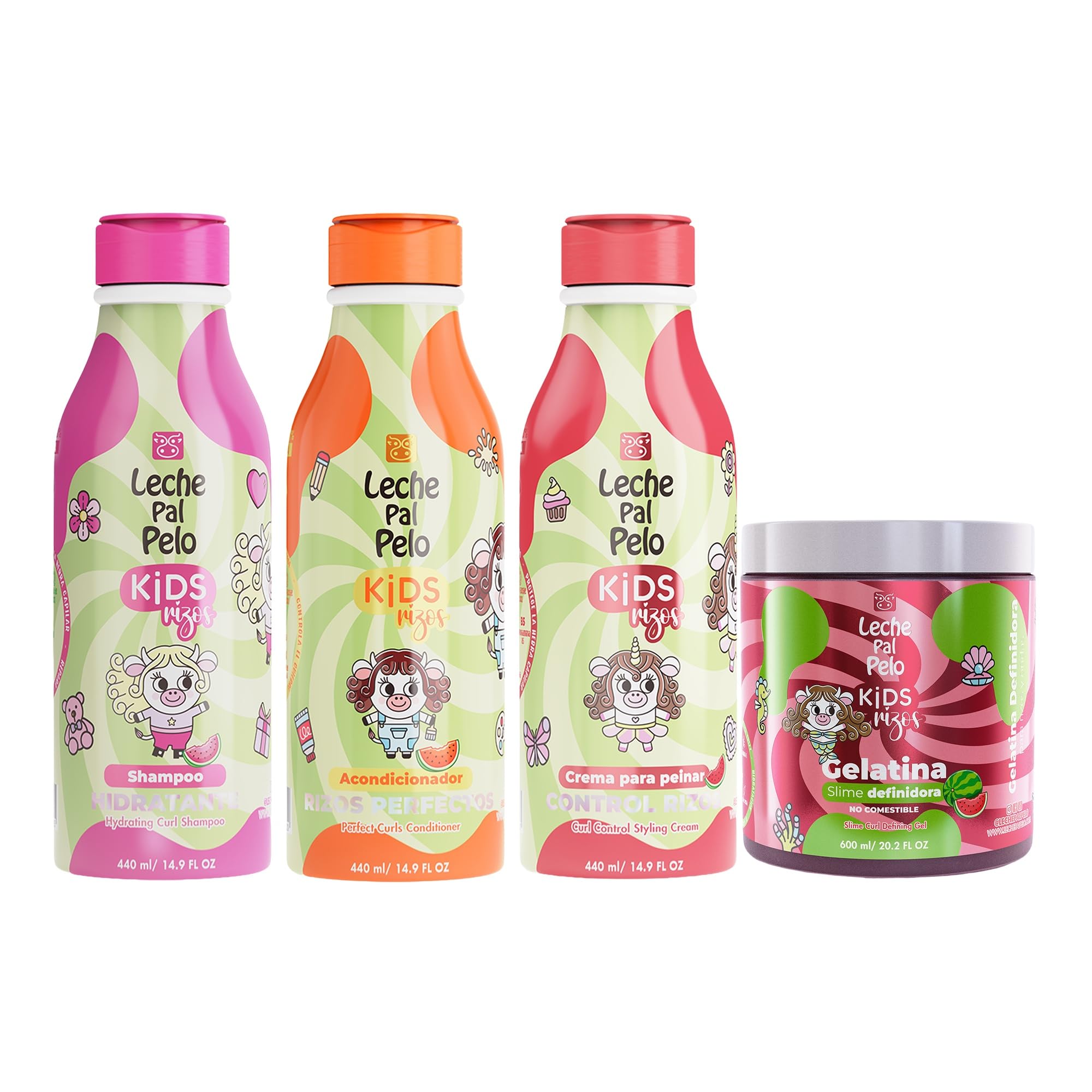 Leche Pal Pelo Kids Curly Kit  4 Pc