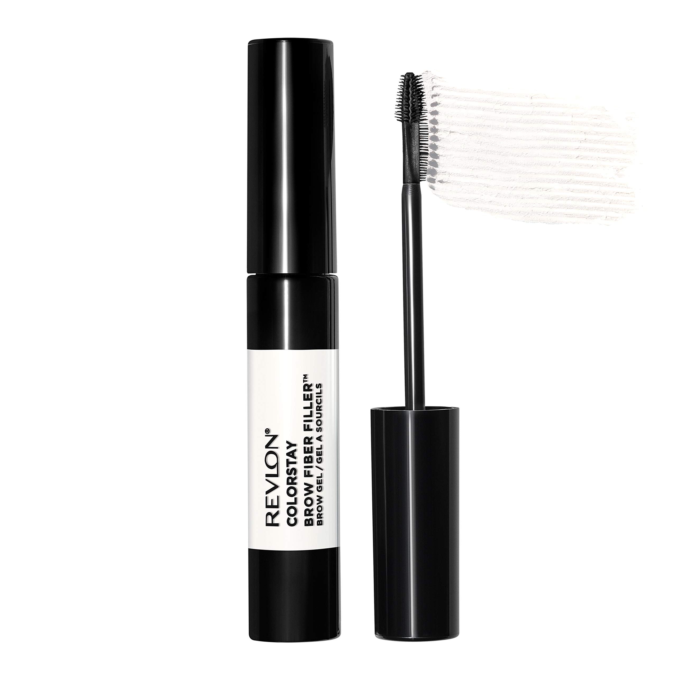 Revlon Colorstay Brow Fiber Filler, Longwearing & Volumizing Waterproof Eyebrow Gel, 306 Clear, 0.23 Fl. Oz.