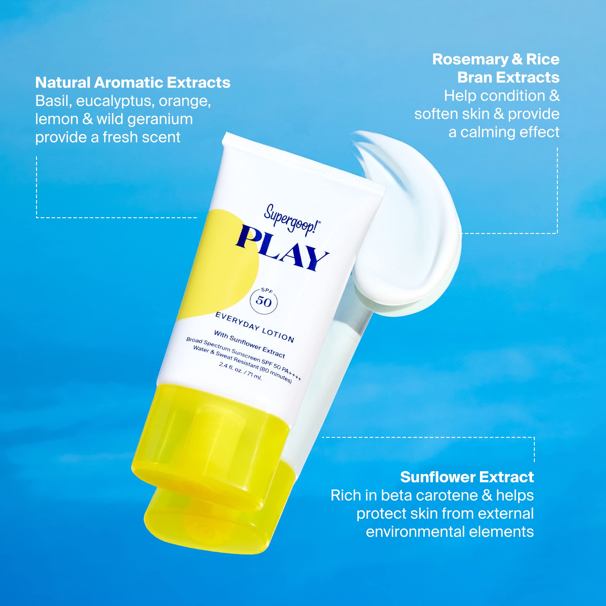 Supergoop! Play Everyday Spf 30 Lotion, 2.4 Oz - Reef-Friendly, Broad Spectrum Sunscreen For Sensitive Skin - Water & Sweat Resi