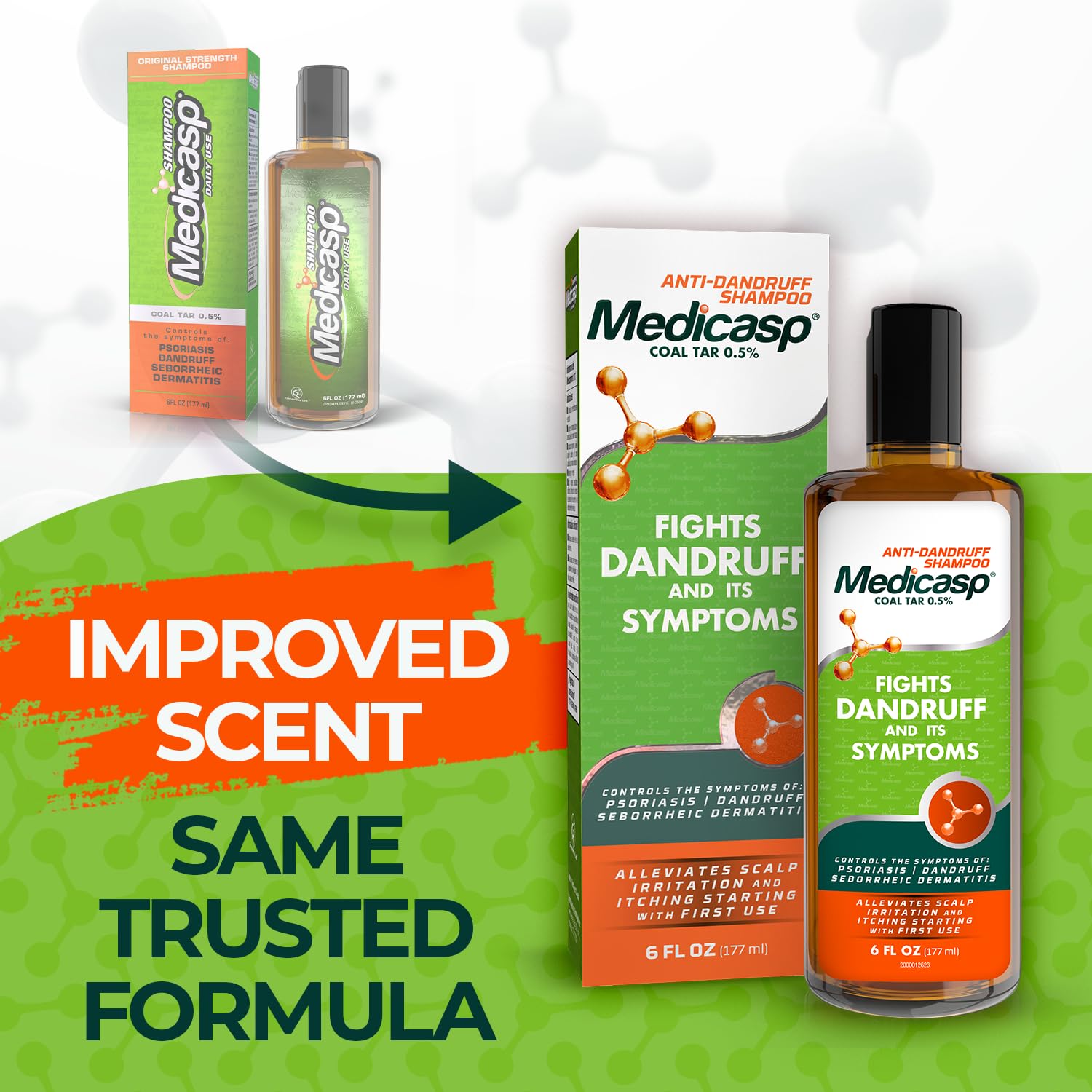 Medicasp Coal Tar Gel Dandruff Shampoo To Treat Seborrheic Dermatitis Psoriasis, 6 Ounce (Pack Of 1)