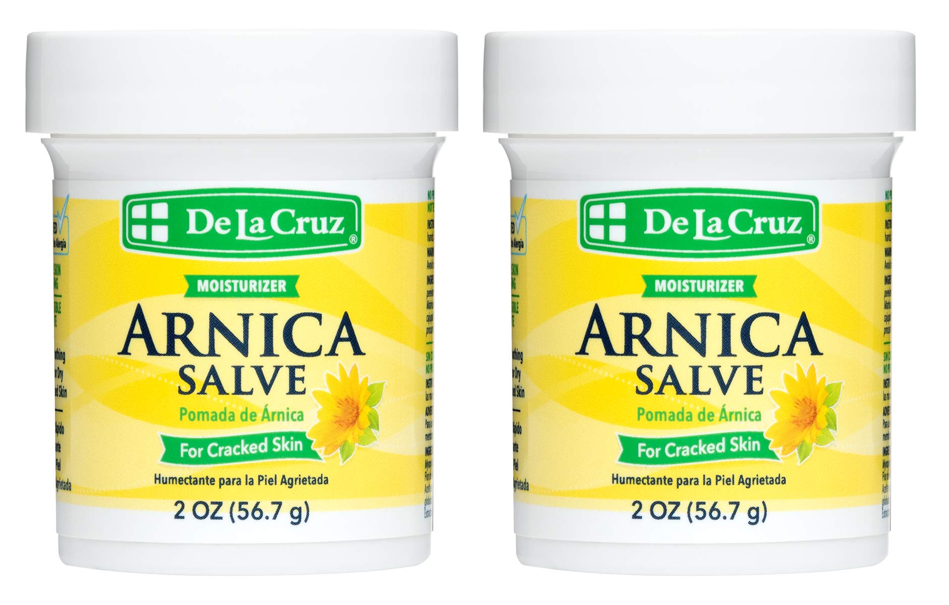 De La Cruz Arnica Salve, Foot Cream For Dry And Cracked Feet And Moisturizing Hand Salve For Dry Hands, 24 Hour Moisture For Dry