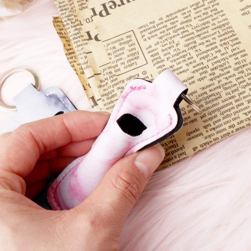 Pengxiaomei 3 Pcs Chapsticks Holder Keychain Stocking Stuffers For Women Lip Balm Holder Chapsticks Keychain Holder For Lipstick