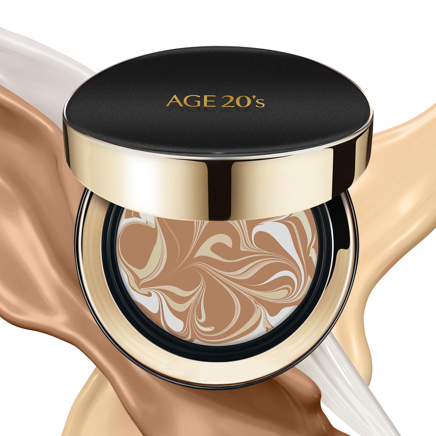 Age20'S Signature Essence Pact Spf 50+ | Pack Of 1 | 25N Sand | Cream Foundation, Dewy Finish, Natural Coverage | Korean Cushion