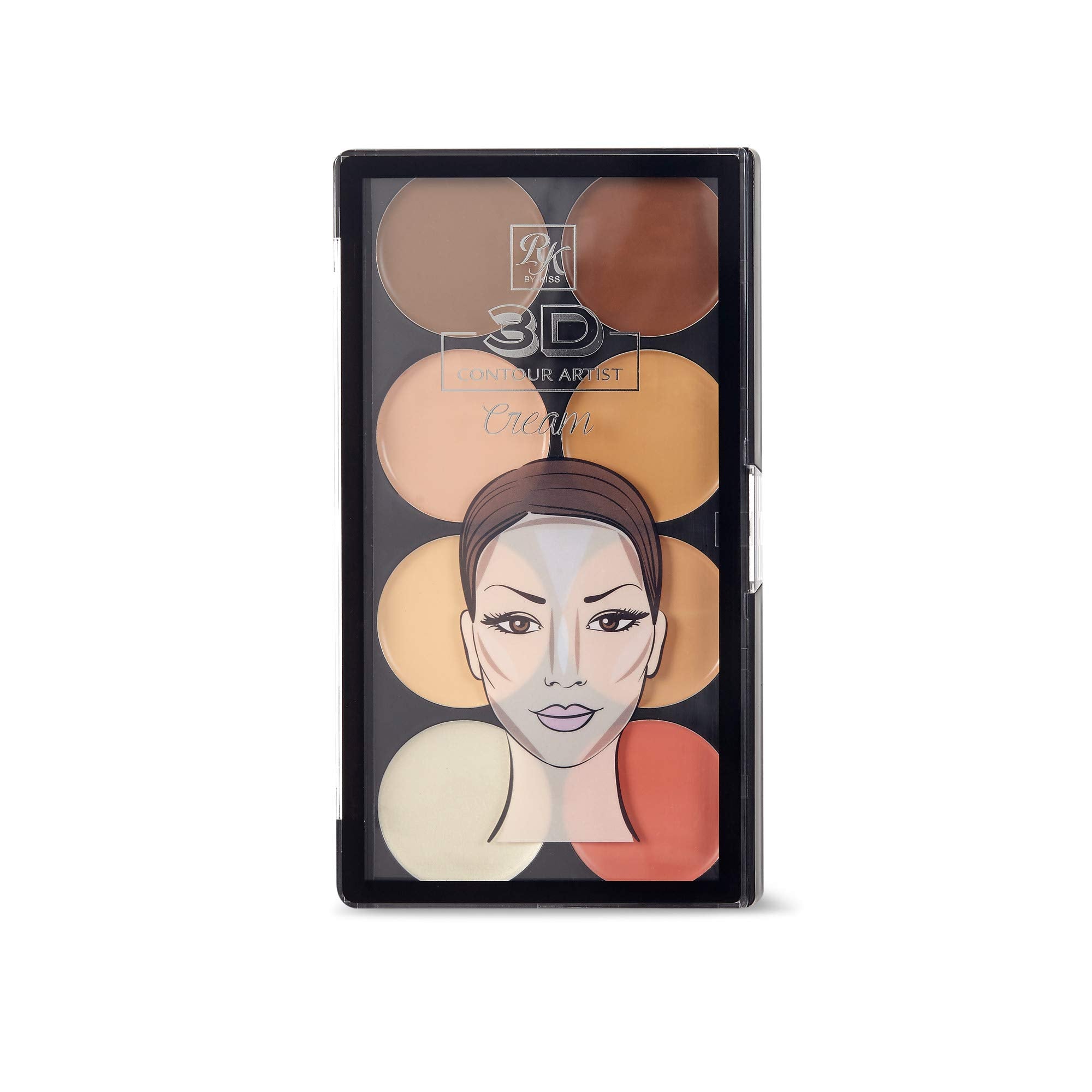 Ruby Kisses 3D Face Creator Cream Foundation & Concealer, 12 Hours Long Lasting, Medium To Full Coverage, Non-Greasy, Ideal For