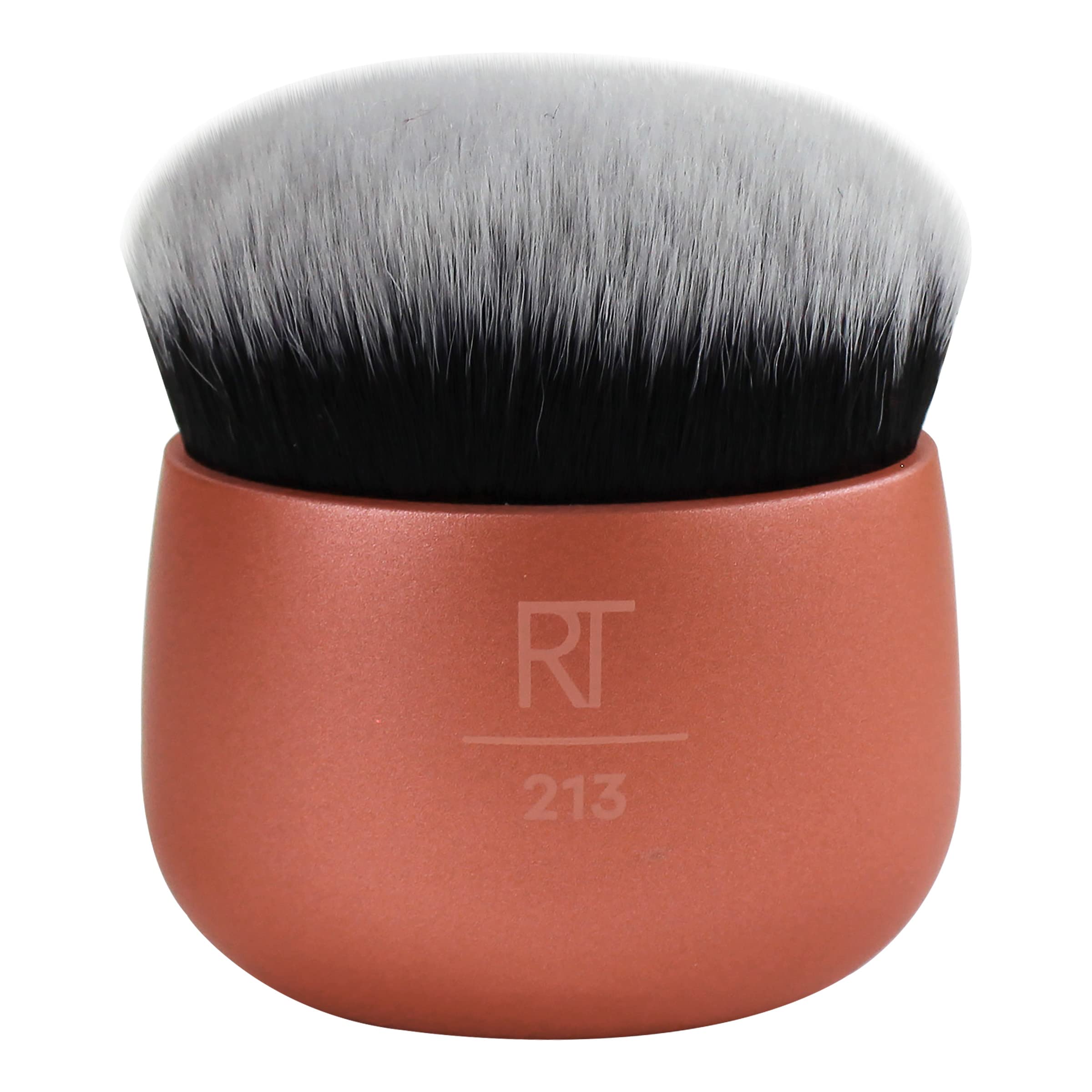 Real Techniques Foundation Makeup Blender, Kabuki Brush For Face or Body Makeup, Works With Liquid or Cream Foundation, No Handl