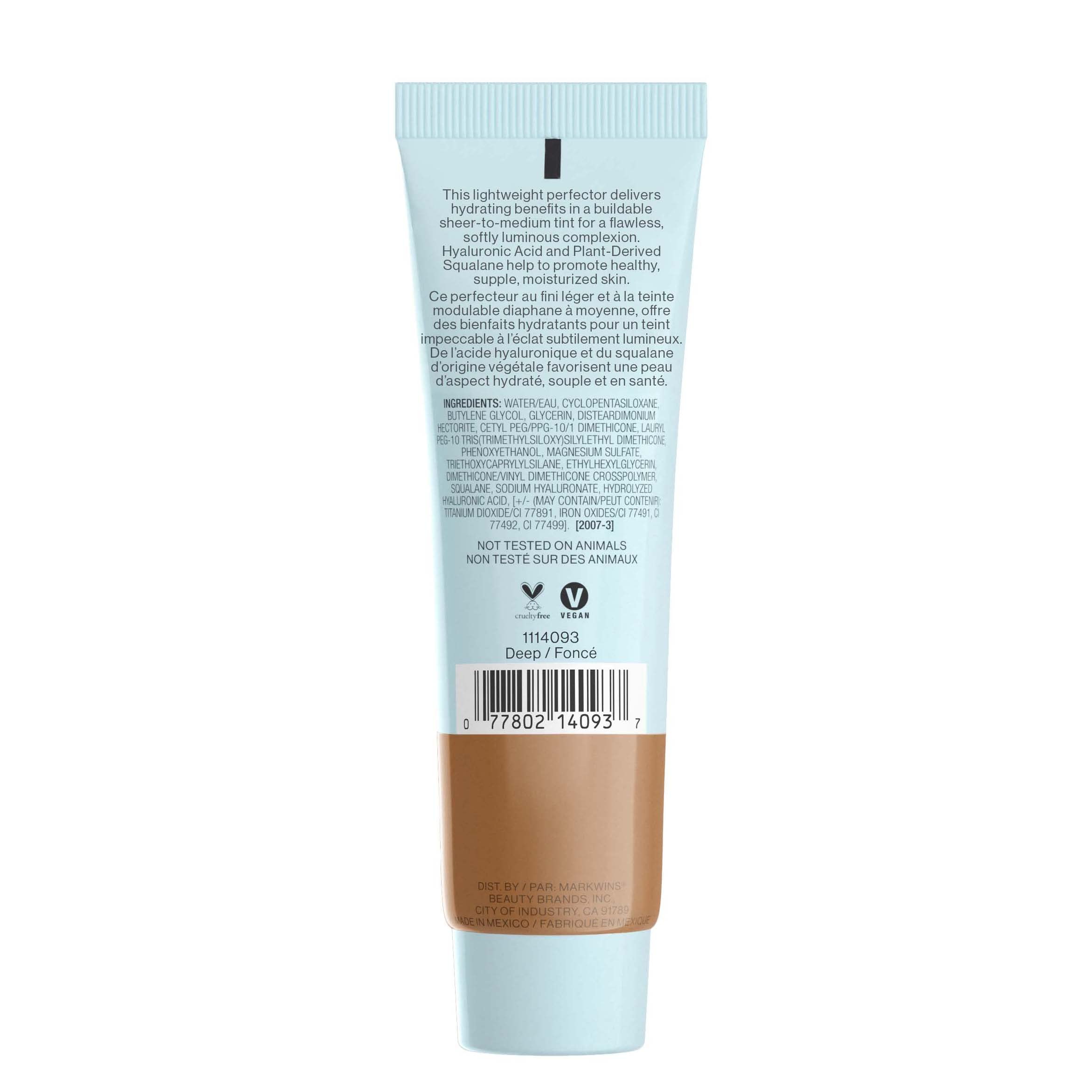 Wet N Wild Bare Focus Tinted Hydrator Matte Finish, Deep | Oil-Free | Moisturizing Makeup | Hyaluronic Acid | Sheer To Medium Co