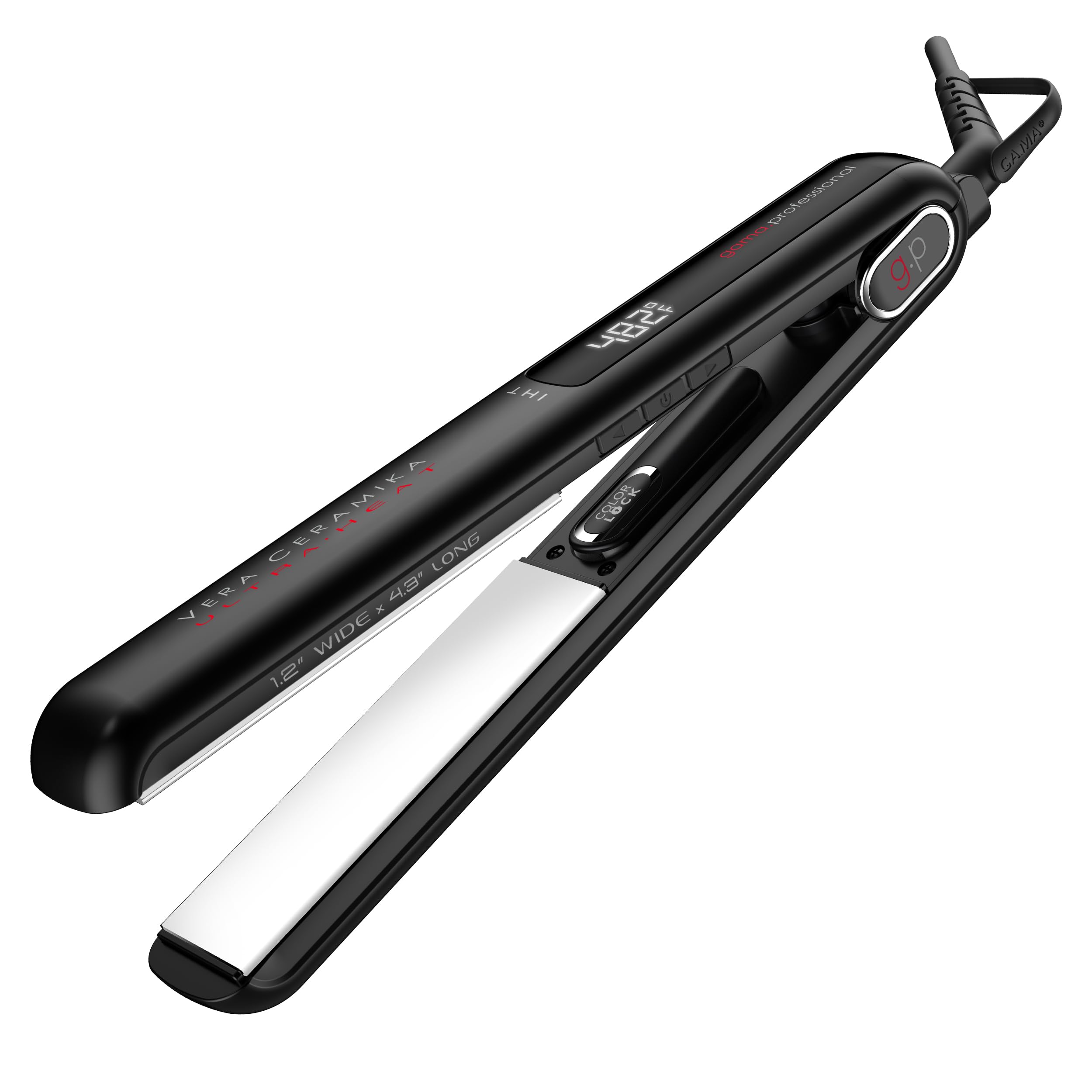 GA.MA Italy Professional GEVO Vera Ceramic Flat Iron, 1.2 Plates, 446F