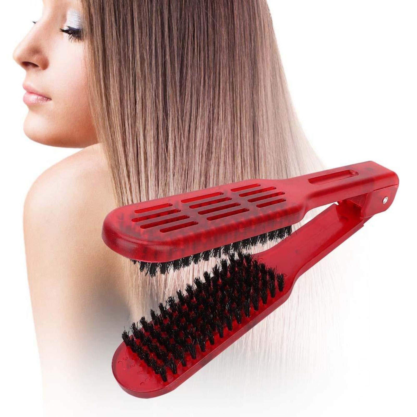 Plywood Comb Hair Straightening Styling Straightener Styling Straightener Hairdressing Tool Splint VShape Tools For Home Barber
