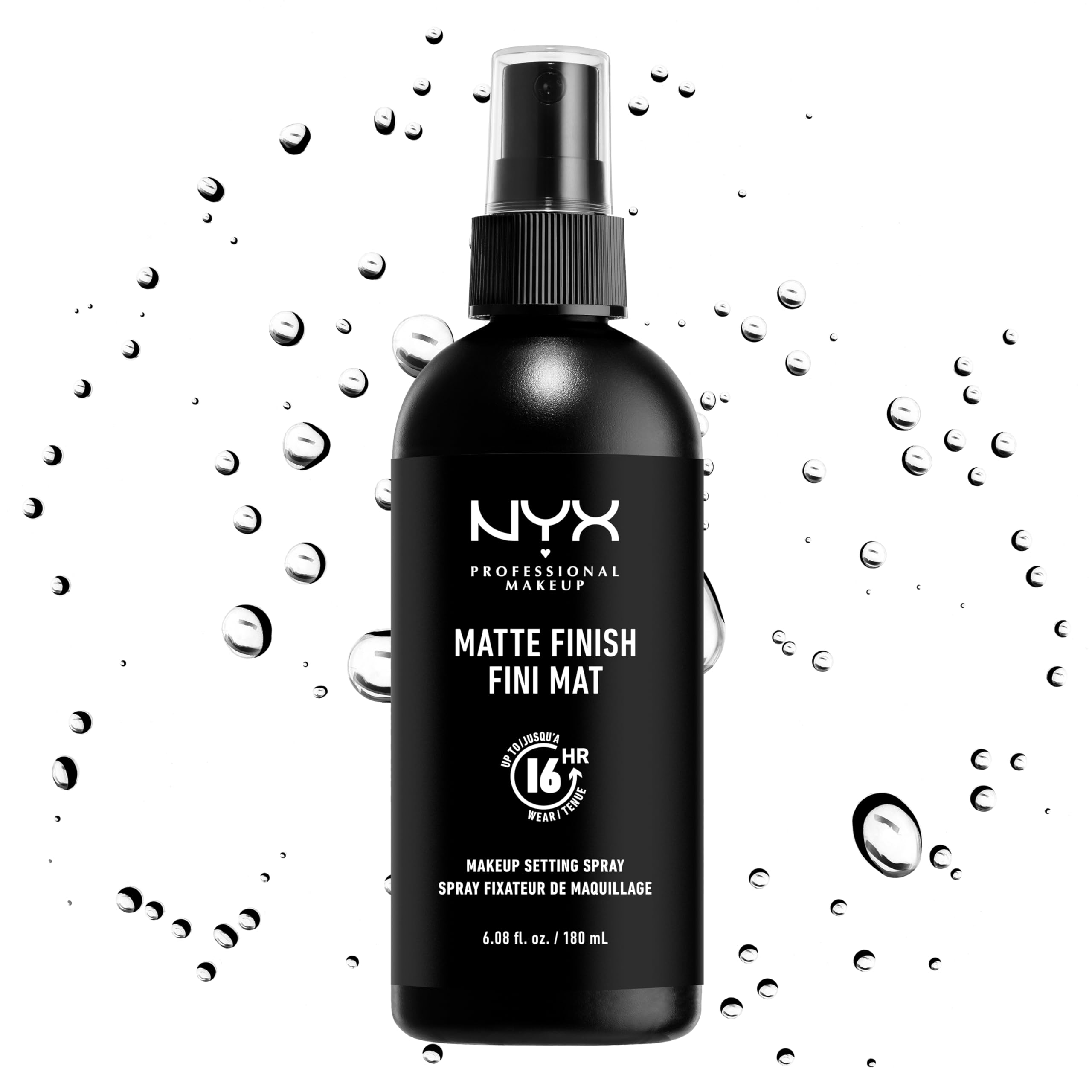NYX PROFESSIONAL MAKEUP Makeup Setting Spray - Matte Finish, Long-Lasting Face Mist for up to 16HR Wear, Vegan Formula, JUMBO Si
