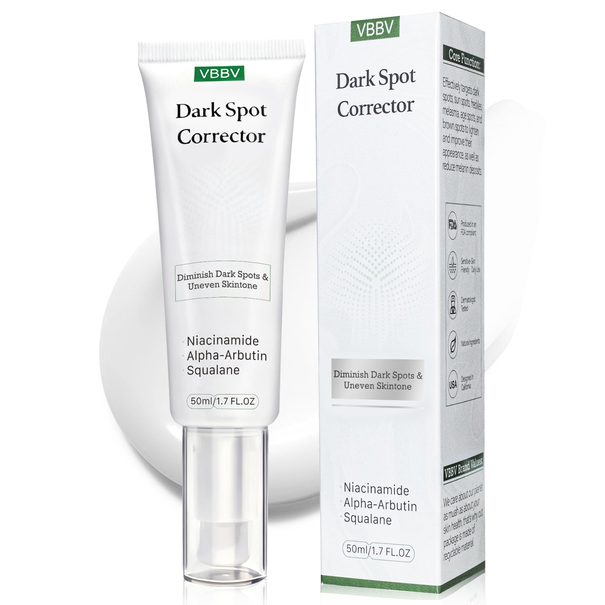 Dark Spot Remover for Face & Body - Dark Spot Corrector Serum for Hyperpigmentation, Brown Spots & Melasma Treatment - 1.7 fl oz