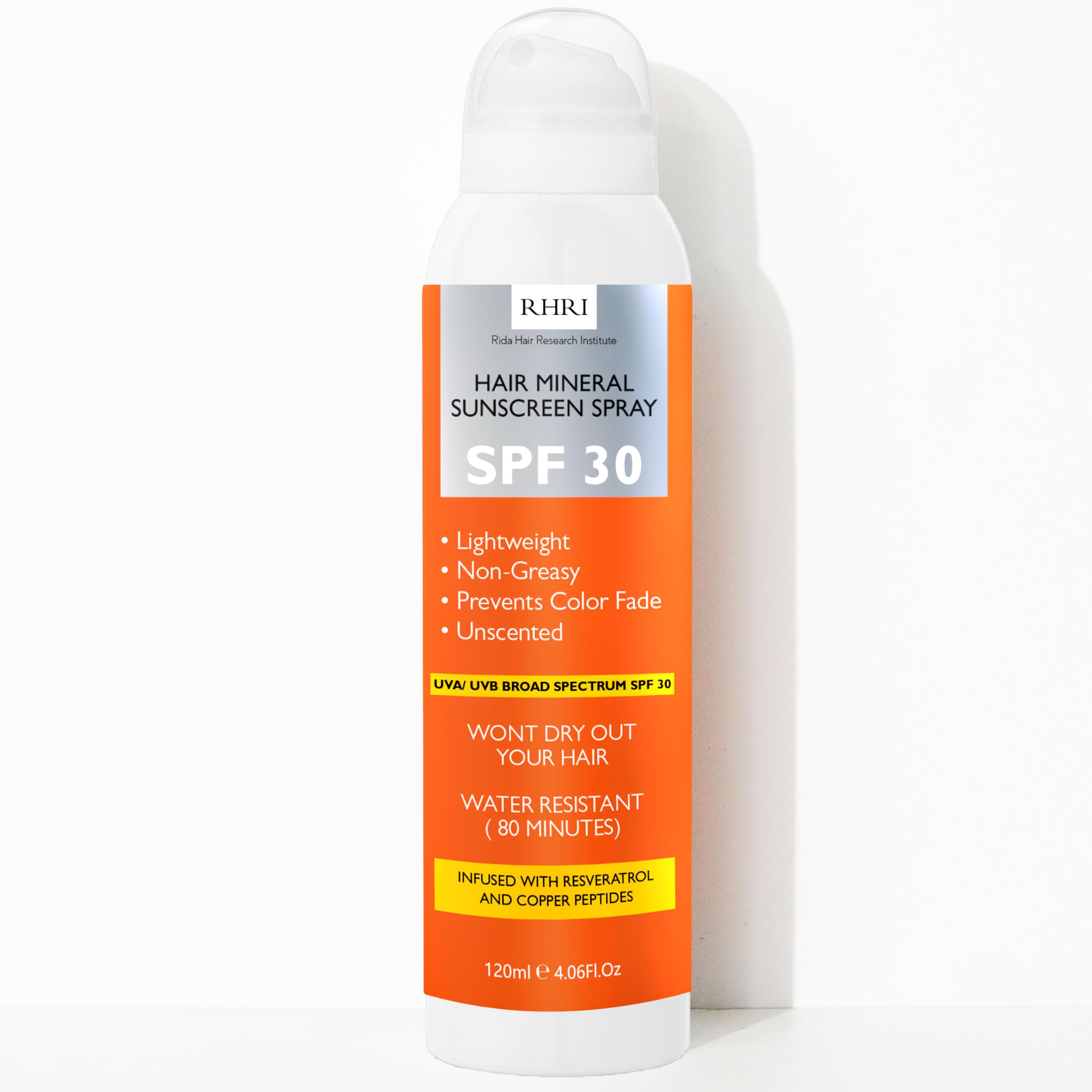 Premium Spf 30 Hair And Scalp Sunscreen Spray | Protection From Uv Rays, Color Fade And Dryness | Non-Greasy Aerosol Hair Sunscr