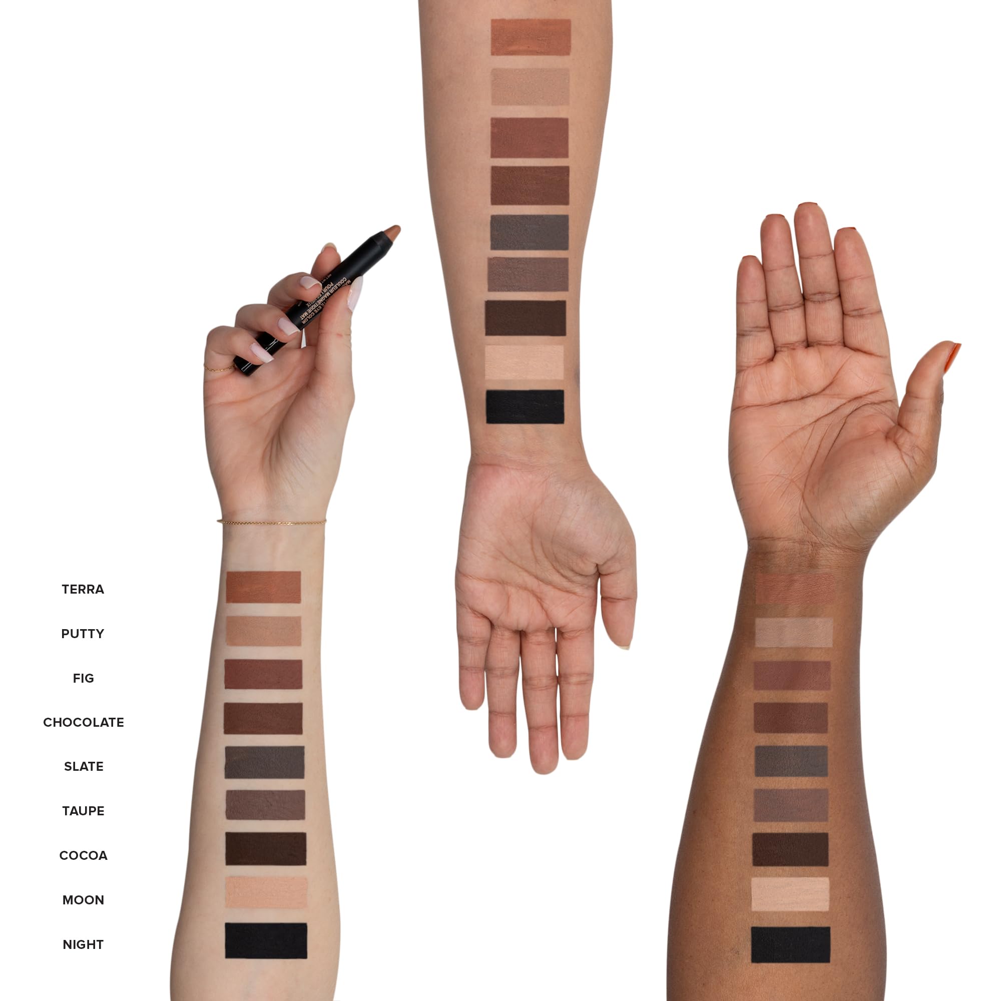 Nudestix Magnetic Matte Eye Color Pencil, Eyeshadow + Eyeliner + Eyelid Primer, Cream Makeup Stick, Long Lasting, Waterproof, Sh