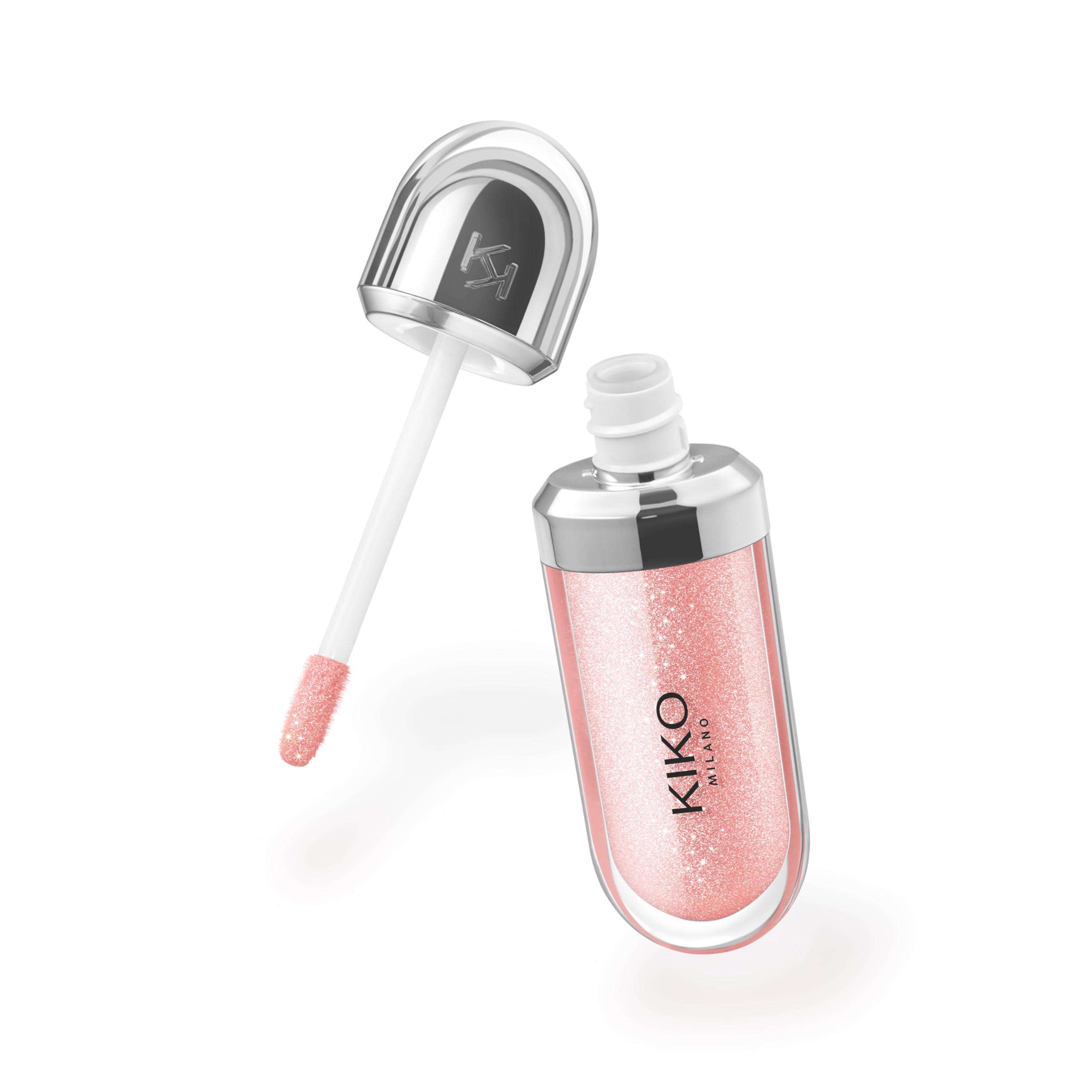 Kiko 3D Hydra Lipgloss - Softening Lip Gloss, Pearly Peach Rose, 1 Count, Model KM0020201800444