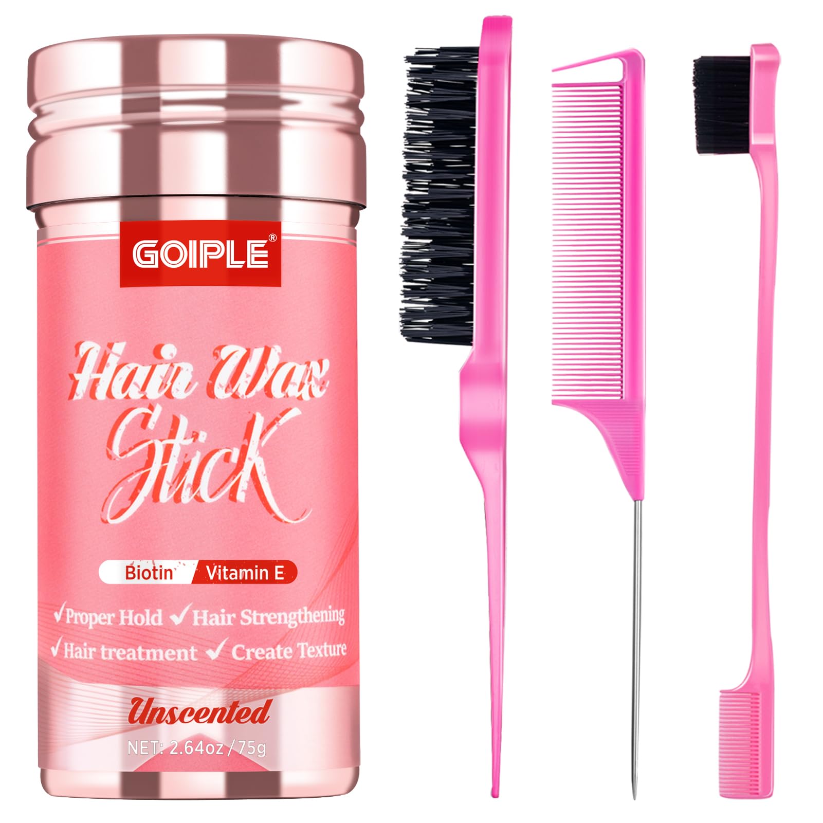 Hair Wax Stick Hair Pomade Hair Silk Stick for Hair, Long-Lasting Styling Wax Stick, Smoothing & Slick Stick for Women Men Fly A
