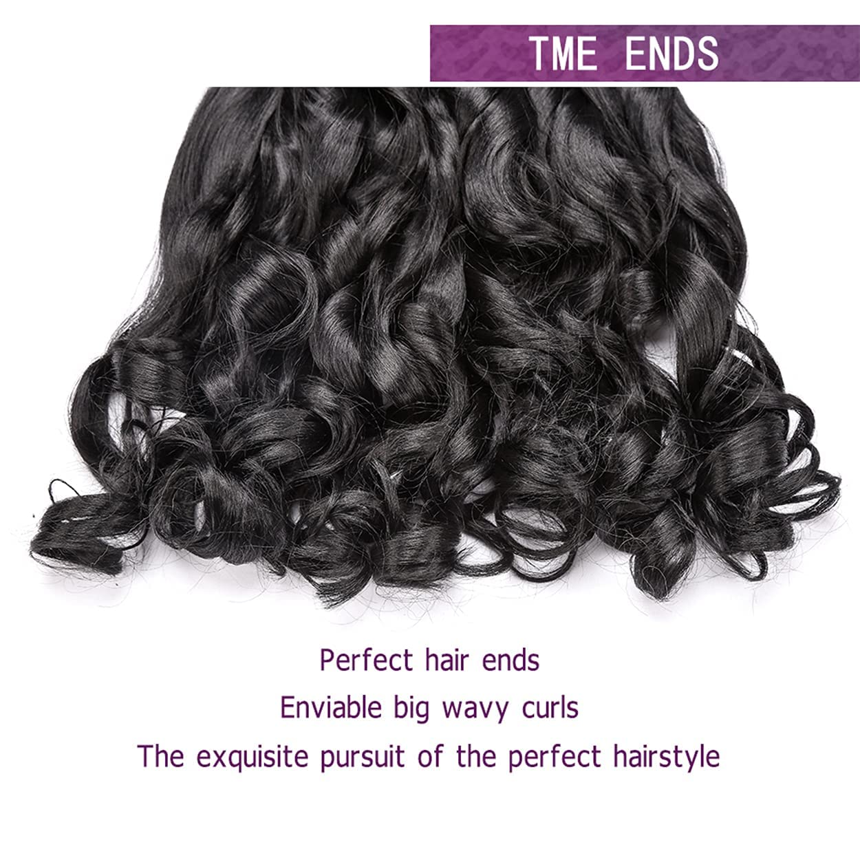 Amir Hair 8 Packs French Curly Braiding Hair 16 Inch Loose Wave Braiding Hair Pre Stretched Synthetic Hair Extensions (1B#)