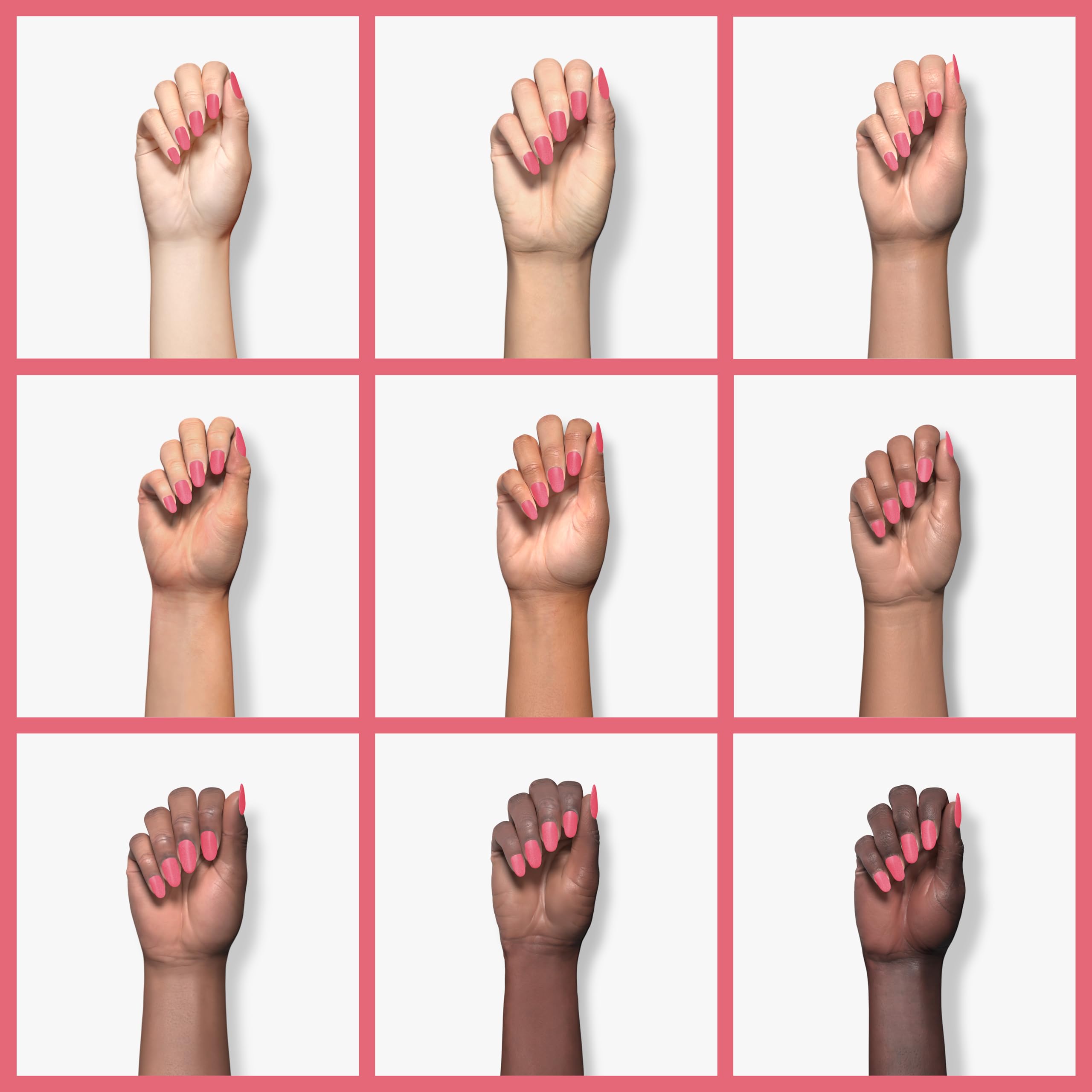 Honeybee Gardens Water-Based Nail Enamel, Bright Salmon Pink, Eco-Friendly, Odorless & Vibrant Polish, 0.5 Fl Oz