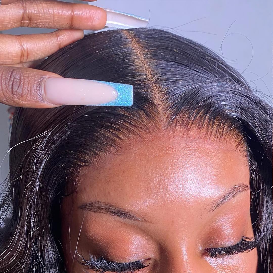 BEEOS 5x5 SKINLIKE Real HD Lace Closure, Body Wave Human Hair Invisible Swiss HD Lace Closure Pre Plucked Natural Hairline 22 In