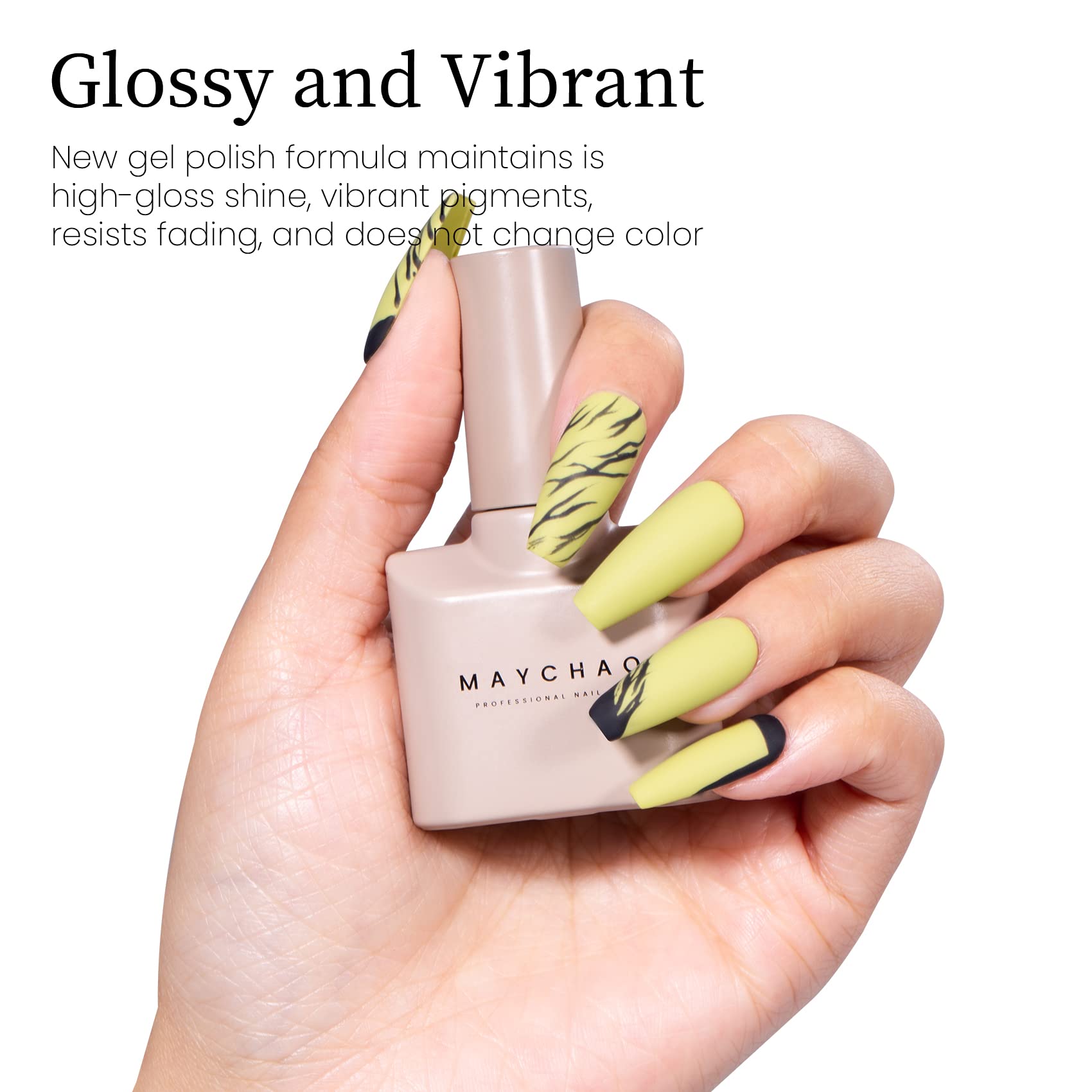 Maychao 15Ml Green Gel Nail Polish 1Pc Kiwi Green Gel Polish Soak Off Uv Led Nail Polish Nail Art Starter Manicure Salon Diy At