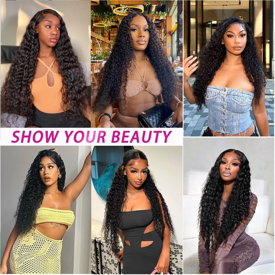 Brazilian Virgin Human Hair Bundles Water Wave(24 26 28 30 Inch)100% Unprocessed Human Hair 4 Bundles Wet And Wavy Hair Bundles