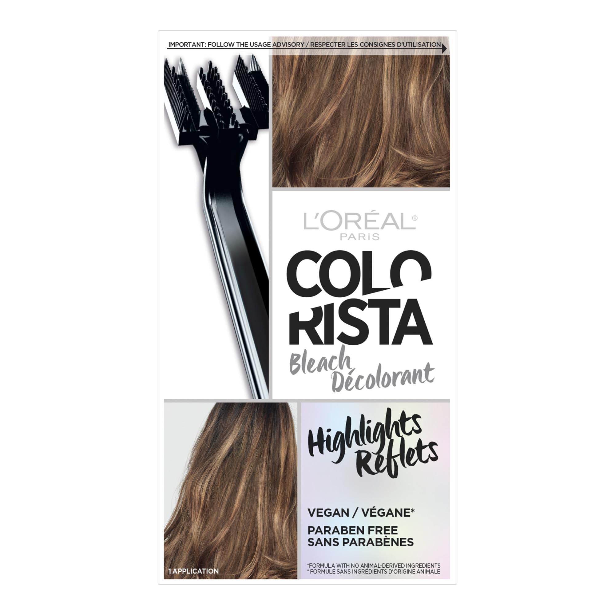 LOr  al Paris Colorista Hair Bleach, Highlights Hair Color Kit, 1 Hair Bleach Kit