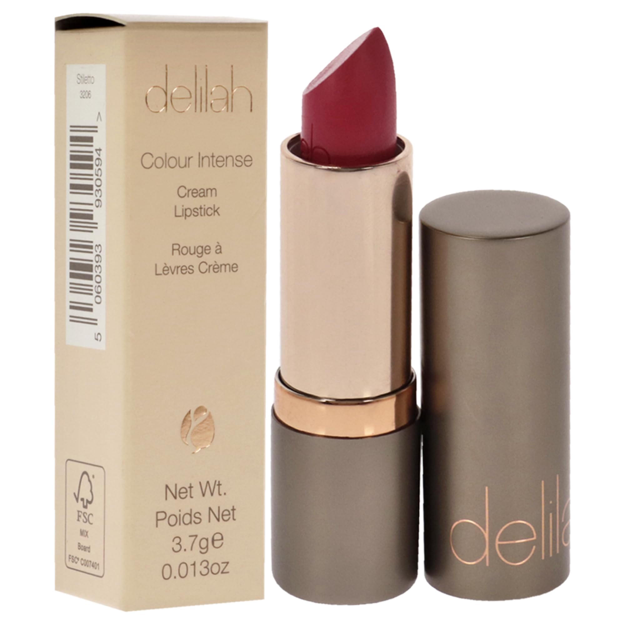 Delilah - Colour Intense Cream Lipstick - Stiletto - Rich Pigmented - Long Lasting, Hydrating, Velvety Creamy Lipstick For Women
