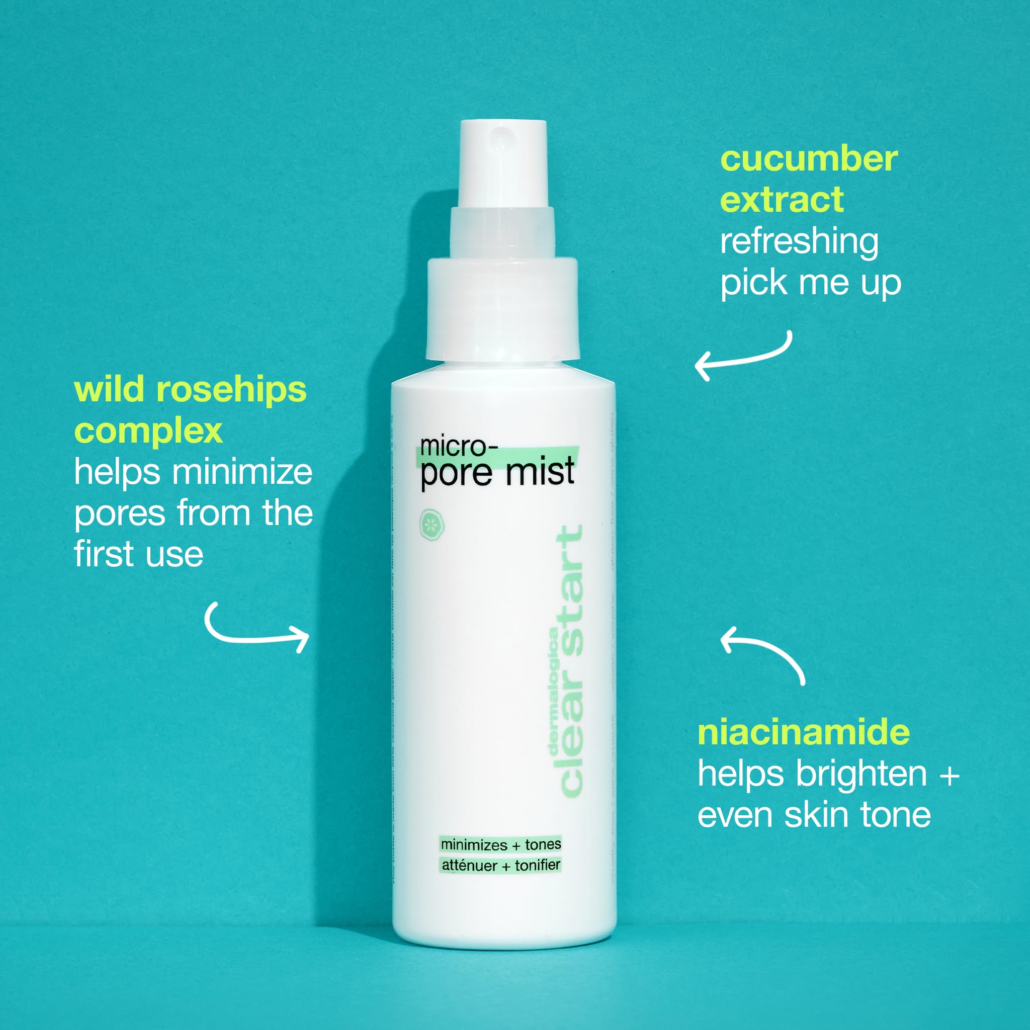 Dermalogica Clear Start Micro-Pore Mist, Pore Minimizing Facial Toner Mist, 4 fl oz