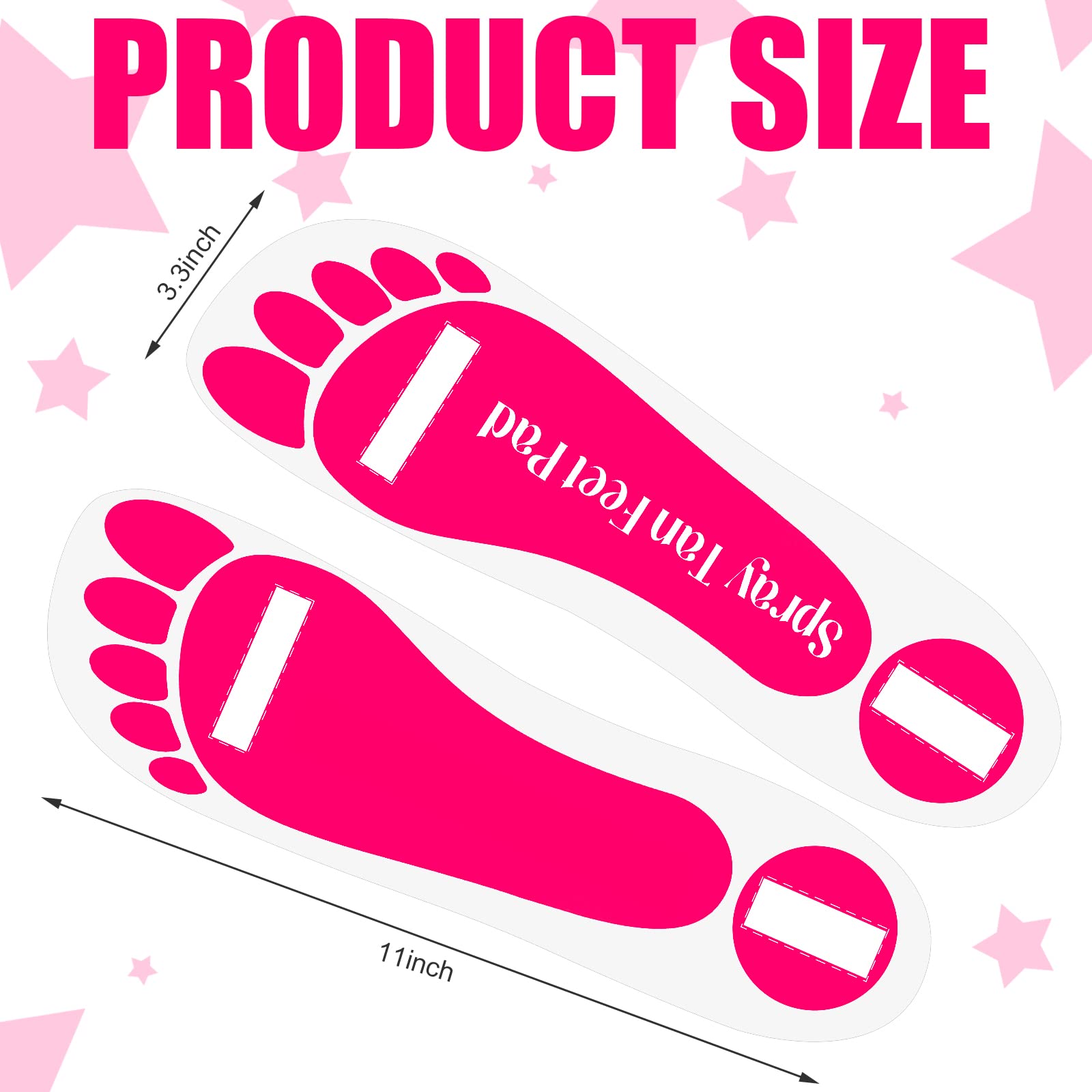 Nuenen 120 Pairs Spray Tan Adhesive Feet Tanning Pads Protectors Disposable Adhesive Spray Tan Feet Pads for Sunless Spray Tanni