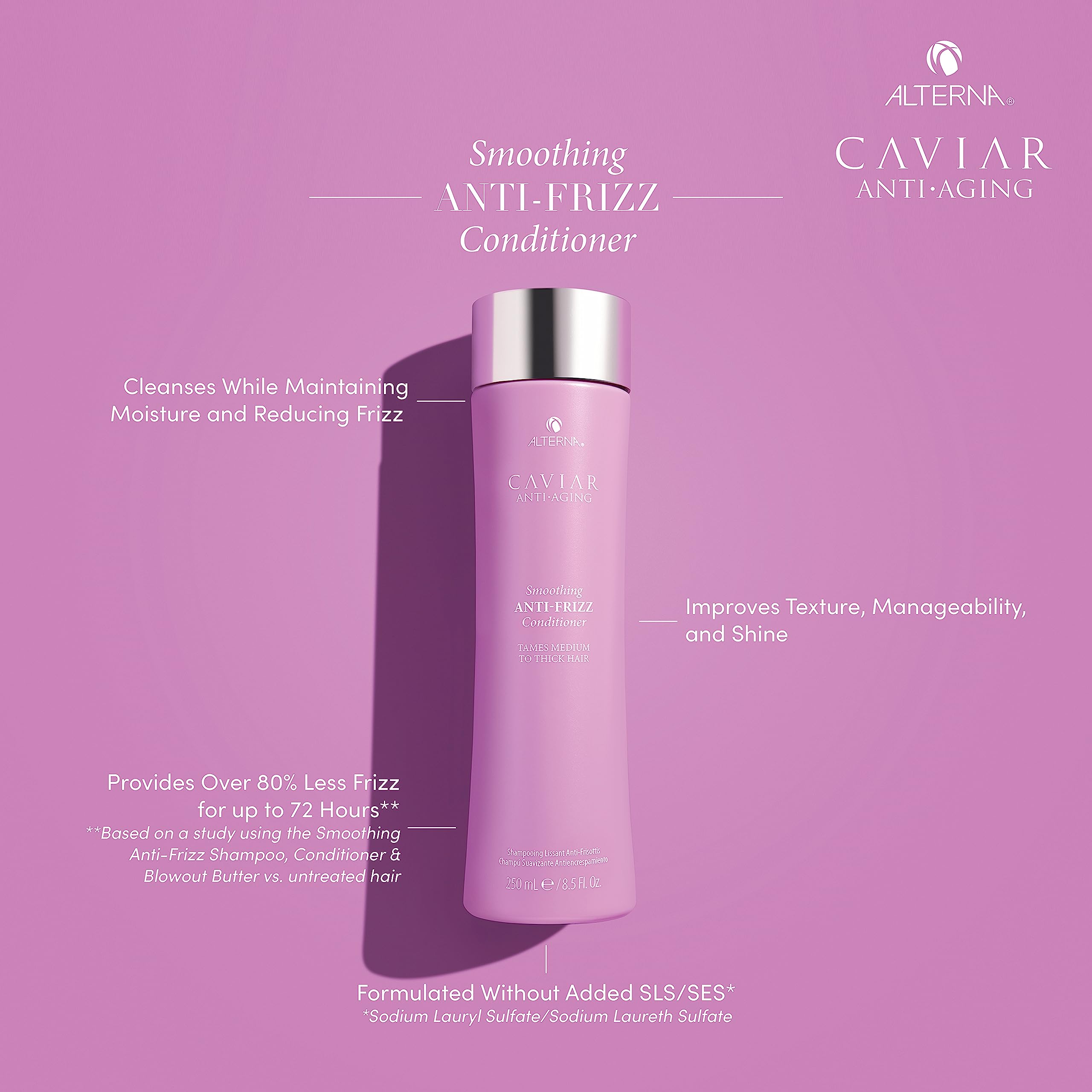 Alterna Caviar Anti-Aging Smoothing Anti-Frizz Conditioner Unisex Conditioner, 33.8 Fl Oz