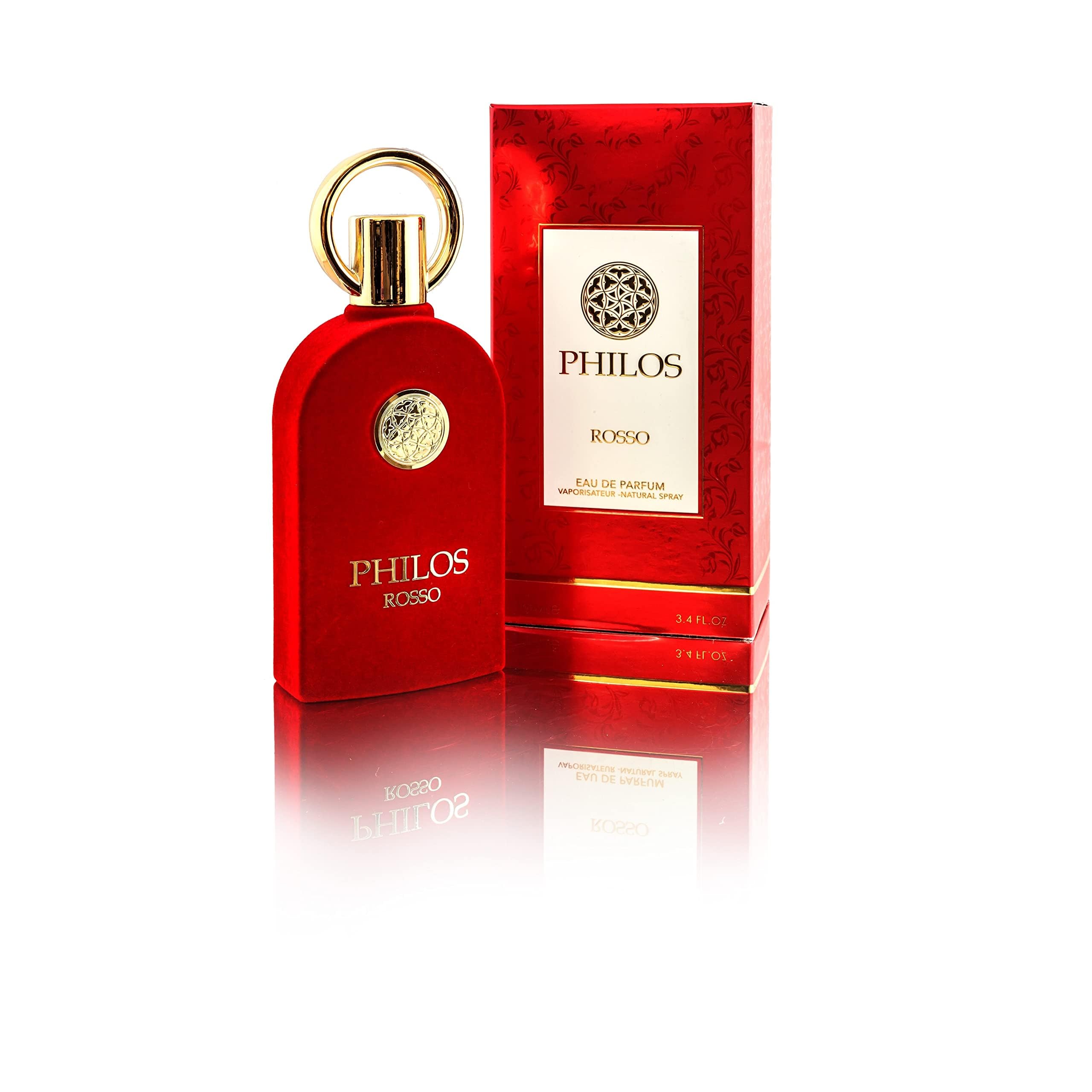 Maison Alhambra Philos Rosso Eau De Parfum Spray For Unisex, 3.4 Ounce