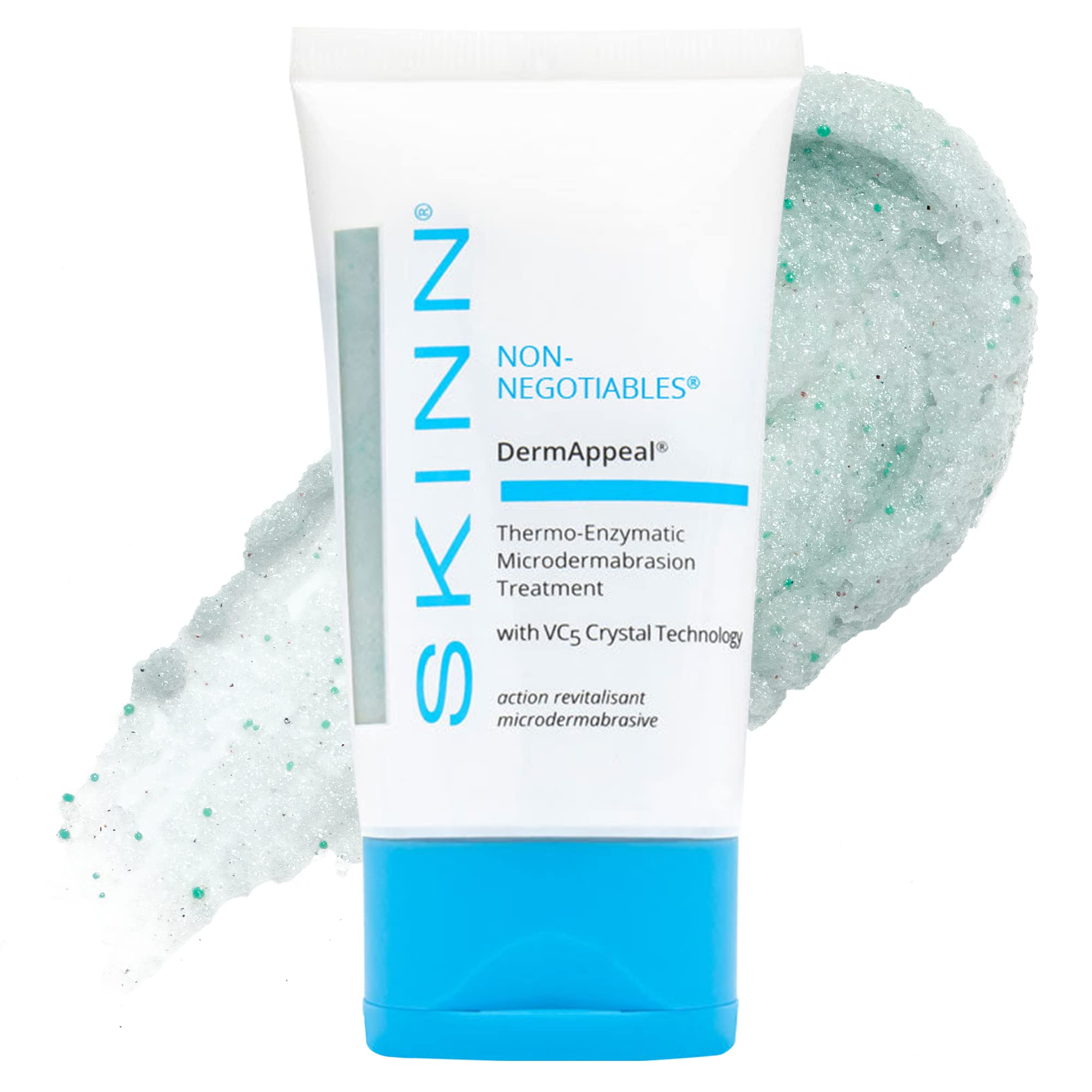 SKINN DermAppeal Microdermabrasion Treatment for Smoother, Brighter, and Clearer Skin, 2oz - Exfoliating Facial Scrub Removes De