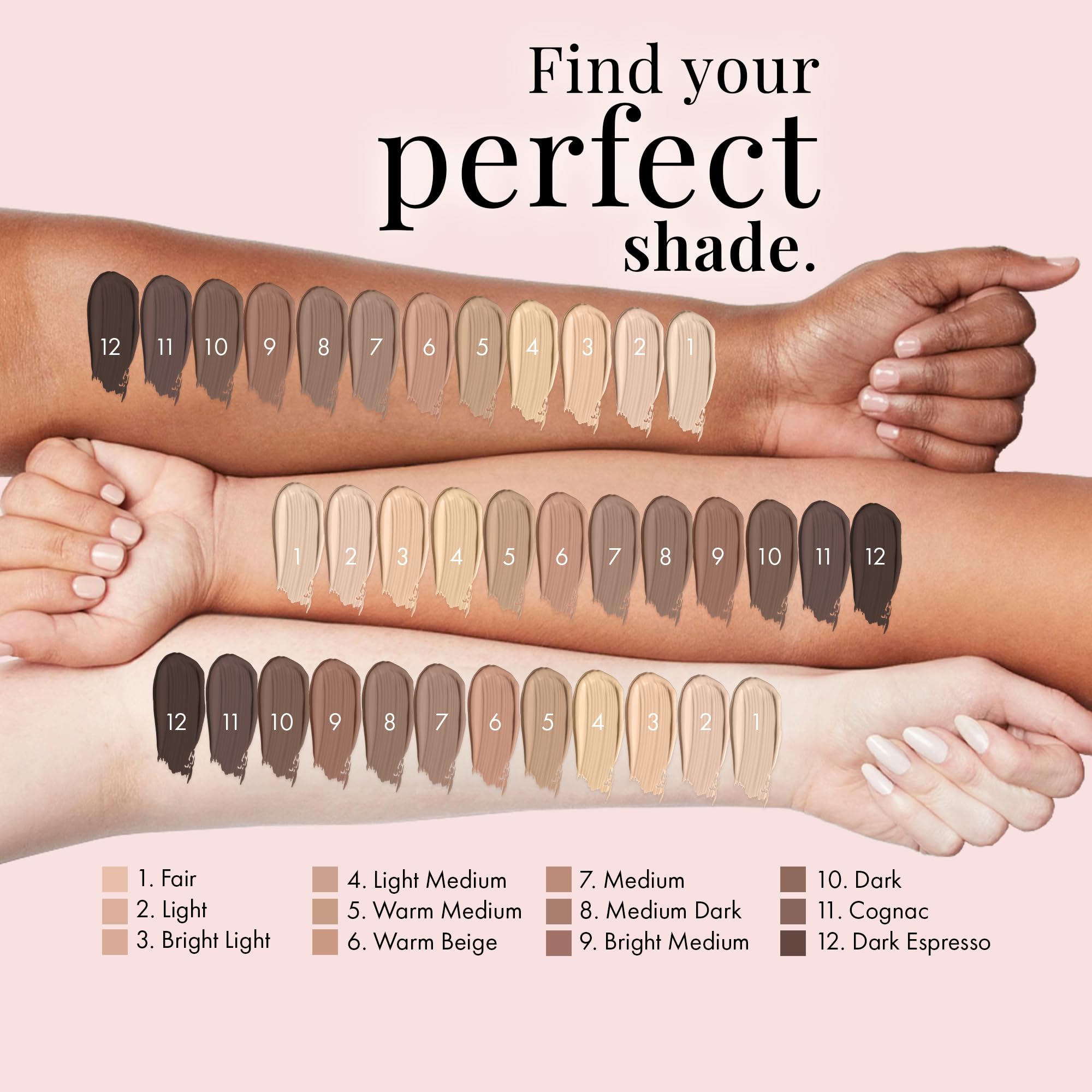 Jerome Alexander Magic Minerals AirBrush Foundation Set - 5pc Pro Starter Kit with Foundation, Primer, Setting Spray - Light Medium
